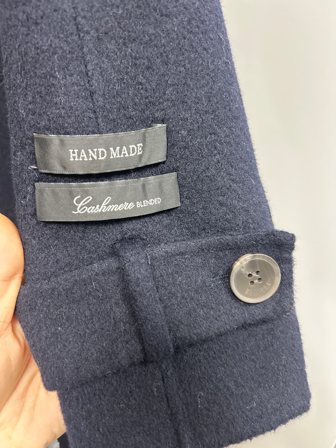 블루페페 네이비색 싱글코트 상품이미지2