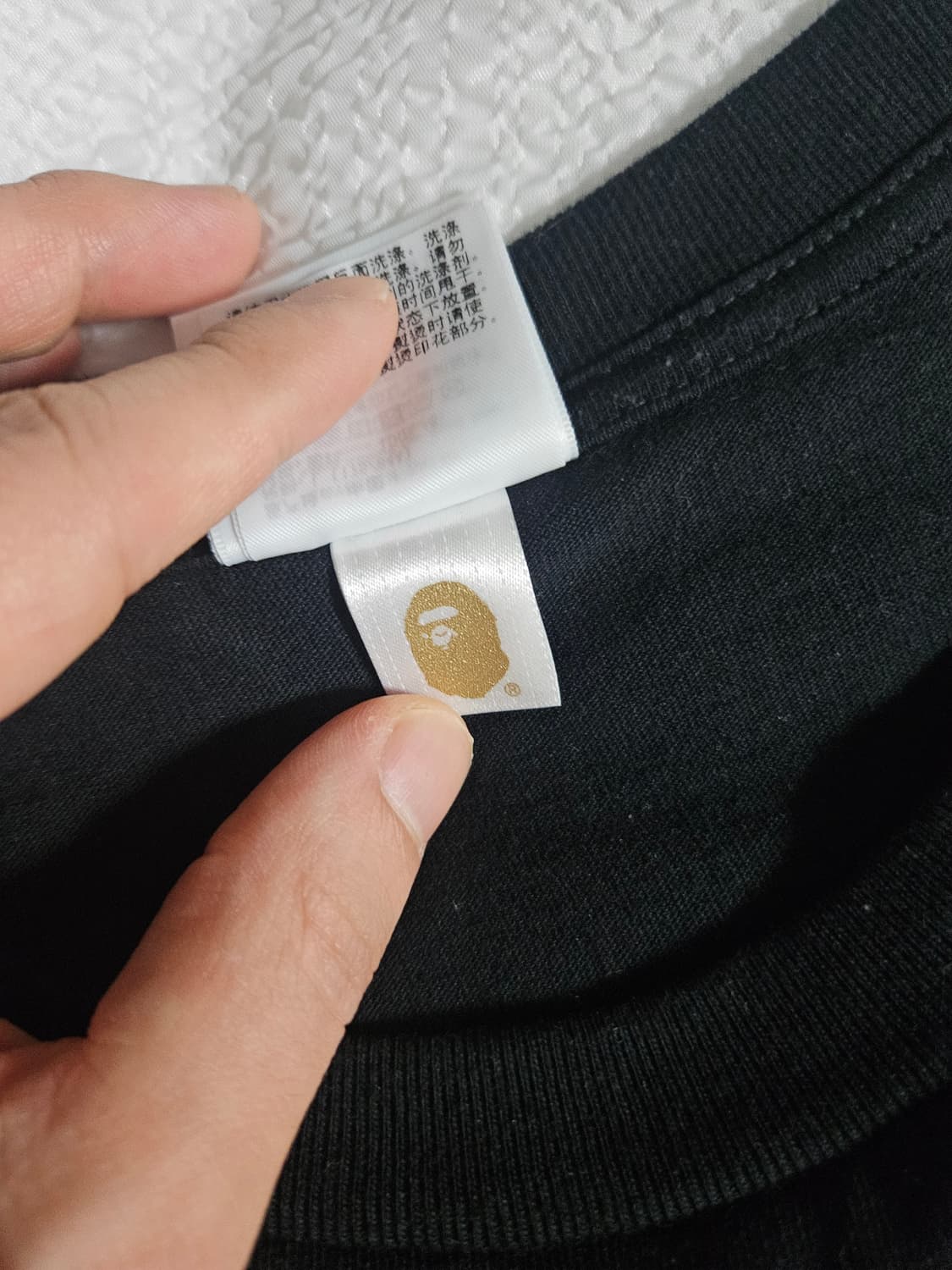 [L]베이프 롱슬리브 블랙 상품이미지5