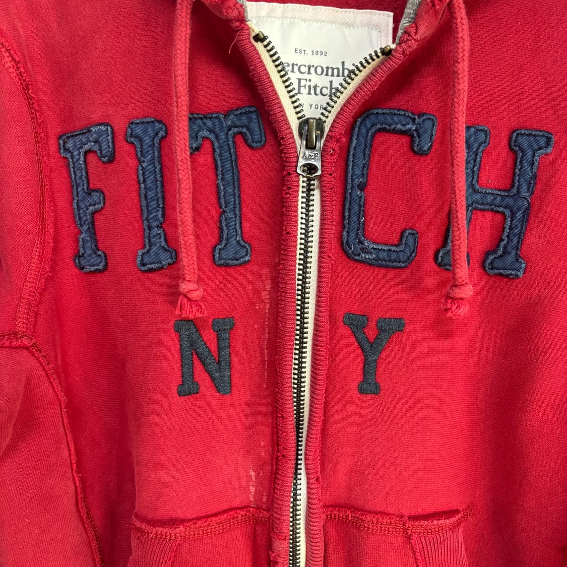 아베크롬비 후드집업 레드 상품이미지4