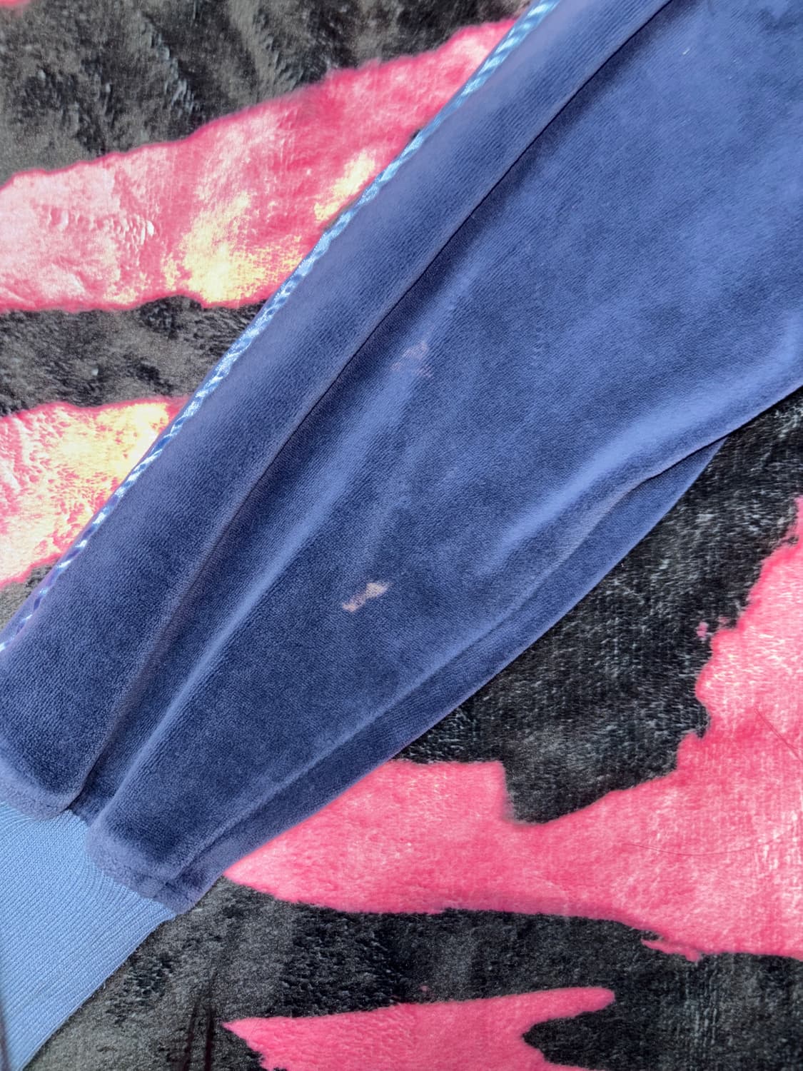 아디다스 희귀 아노깔 블루 벨벳 져지 상품이미지7