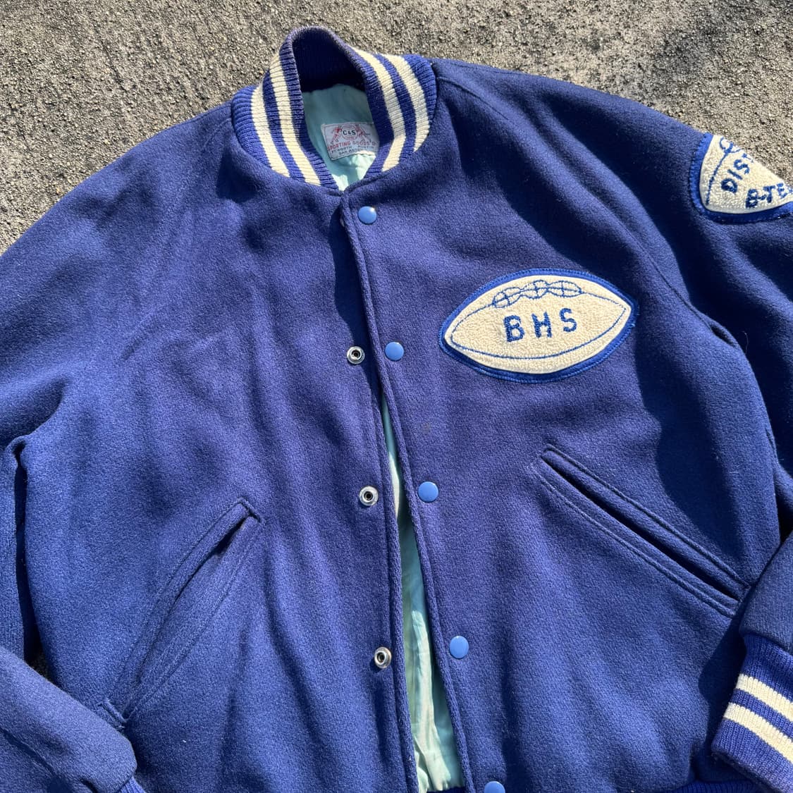 [L] 60s C&S Sporting goods 바시티 레터맨 자켓 상품이미지5