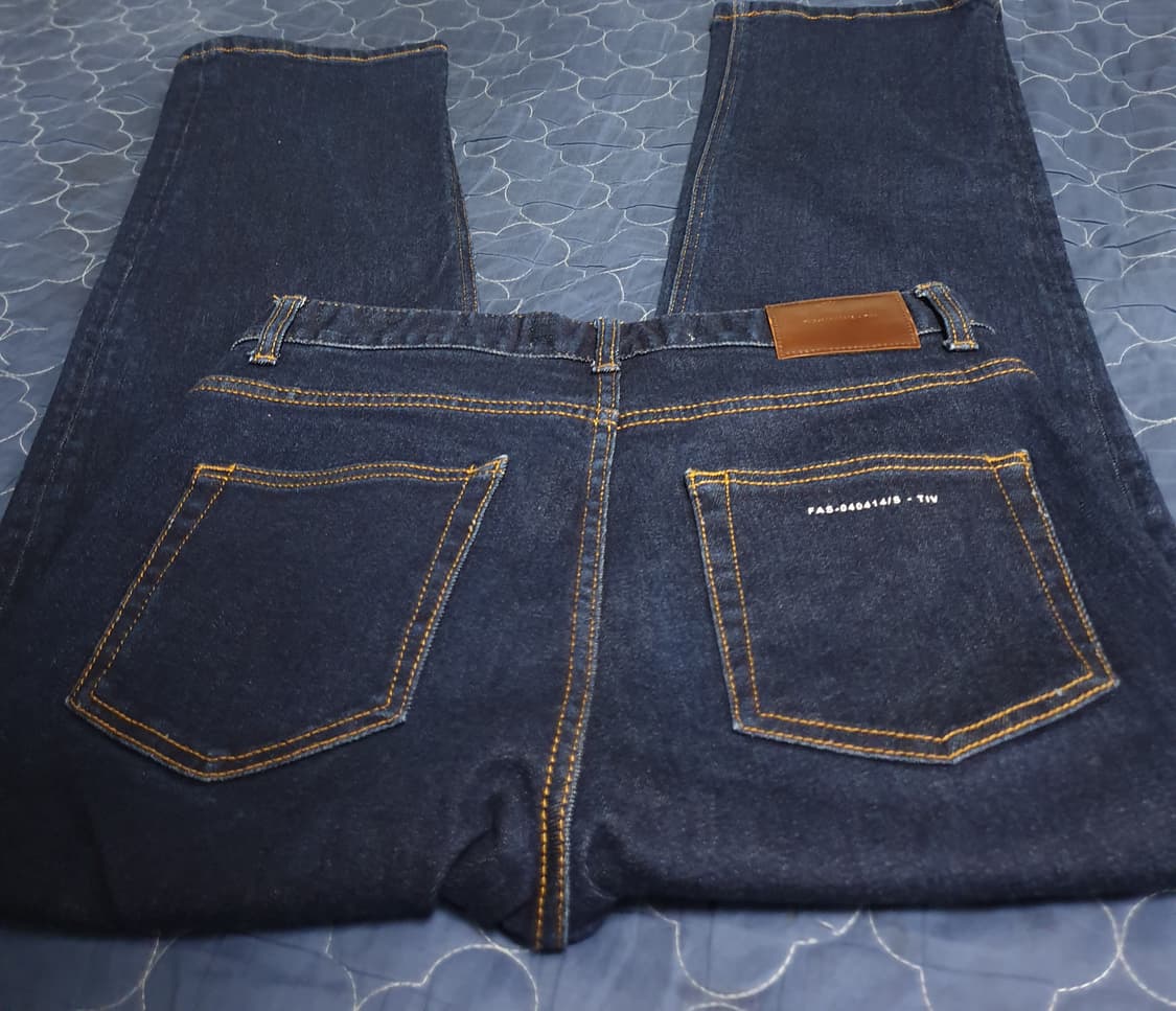 페이탈리즘 #0260 Crease 세미 와이드 핏 데님팬츠 (48) 상품이미지2