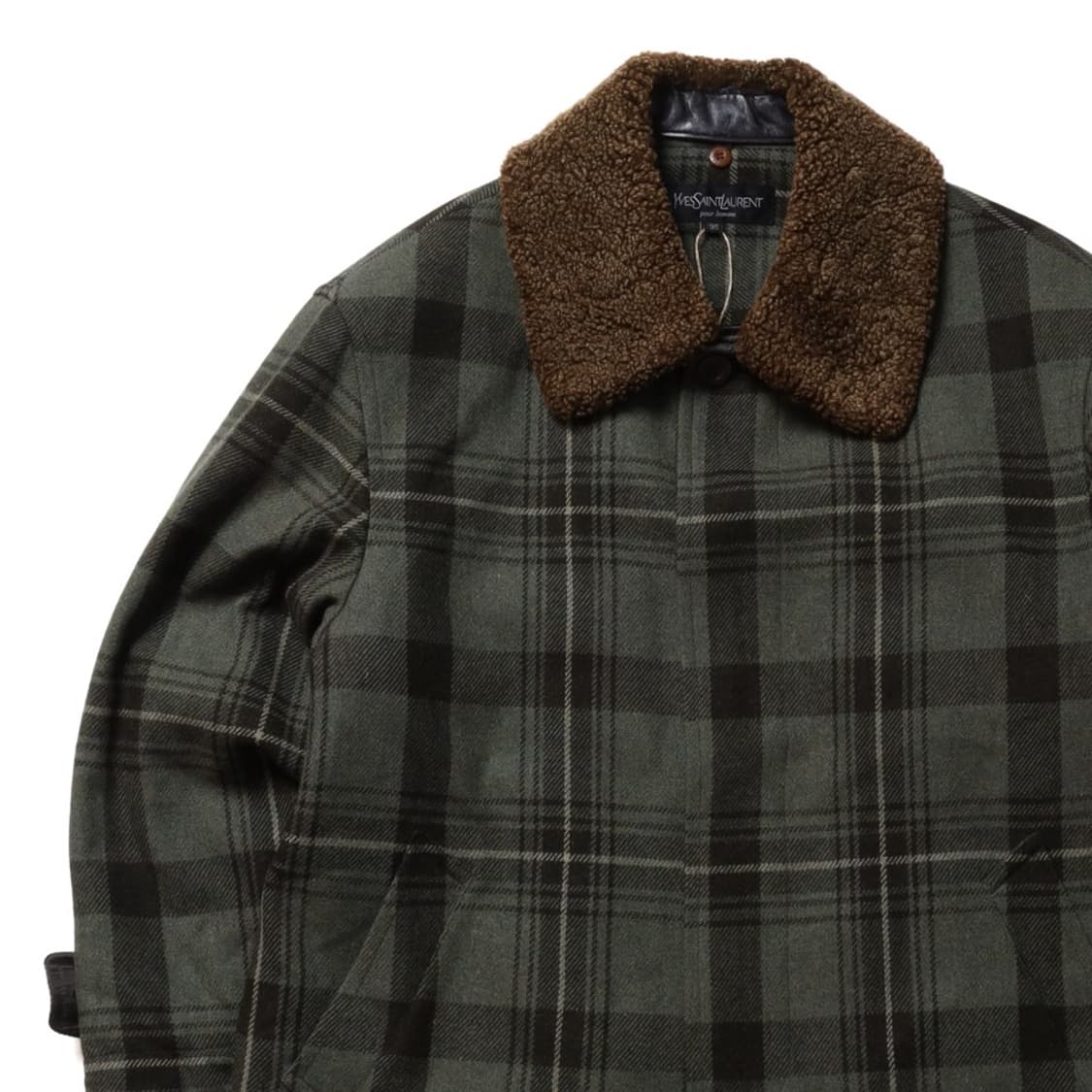 입생로랑 Yves Saint Laurent Check Wool Coat 상품이미지3