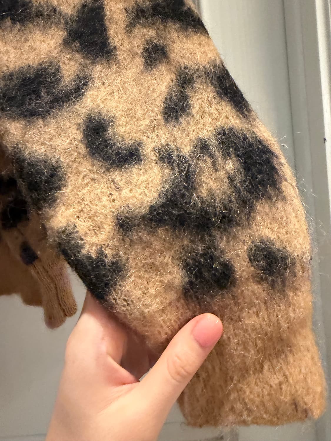 울 레오파드 스웨터 상품이미지5