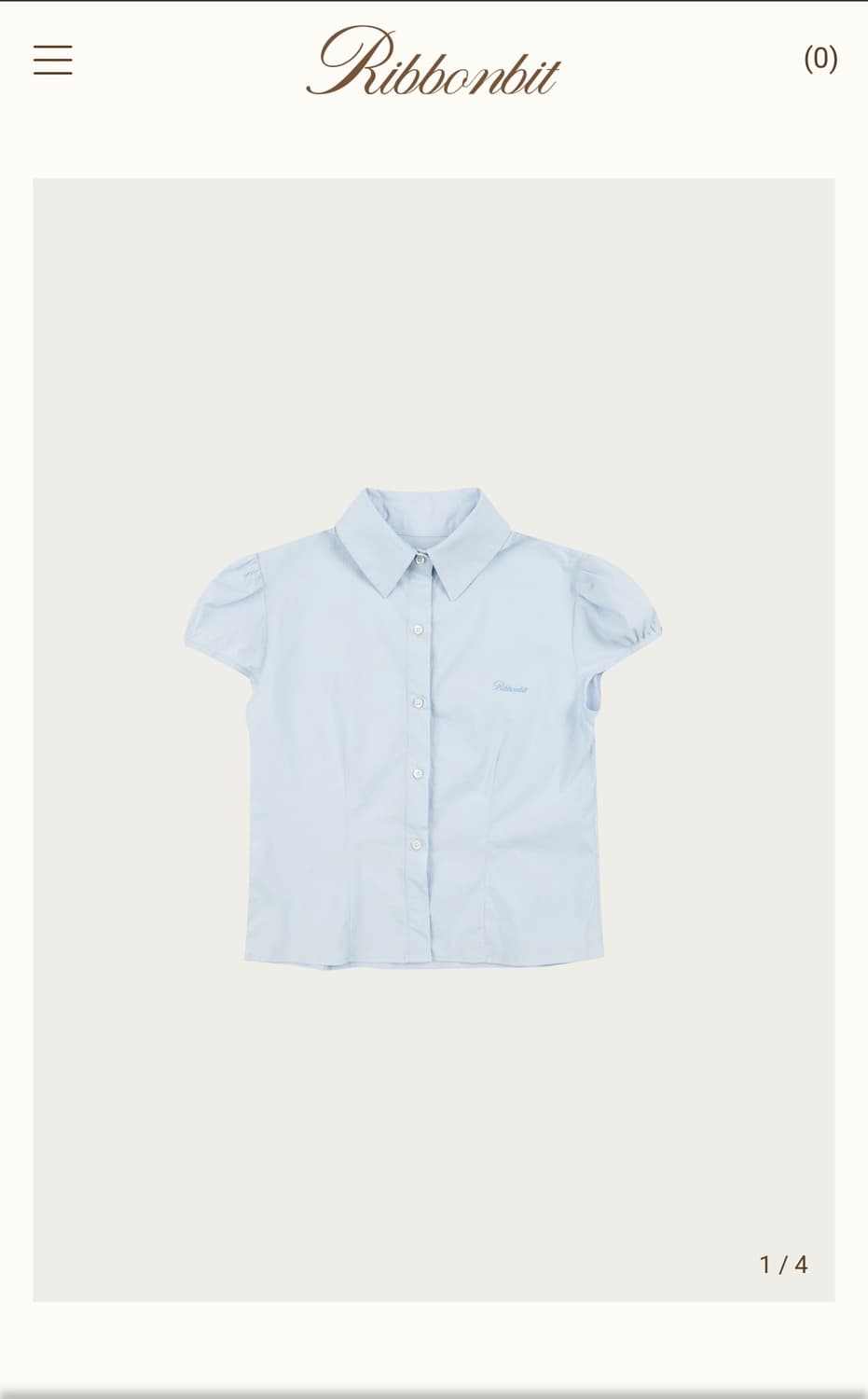 리본빛 lovi cap sleeve blouse 상품이미지1