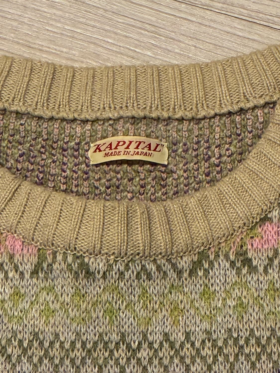 [3] KAPITAL 캐피탈 페어아일 본 니트 상품이미지3