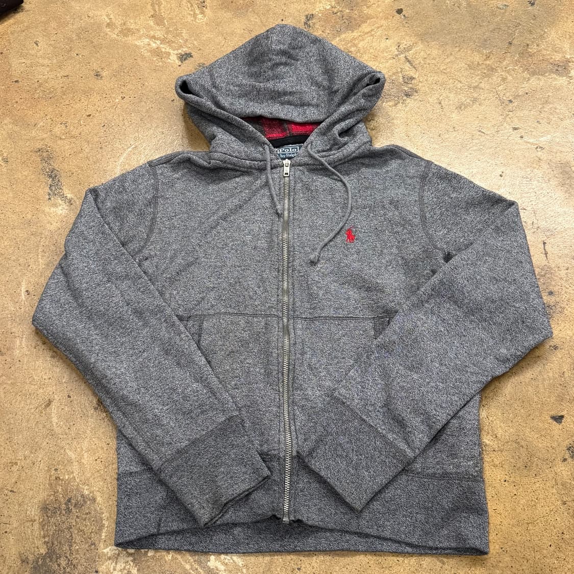 폴로 랄프로렌 그레이 후드집업 상품이미지2