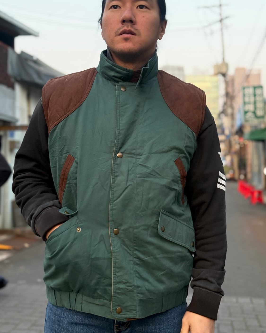 80-90‘s 에디바우어 구스다운 아웃도어 베스트 L 상품이미지8