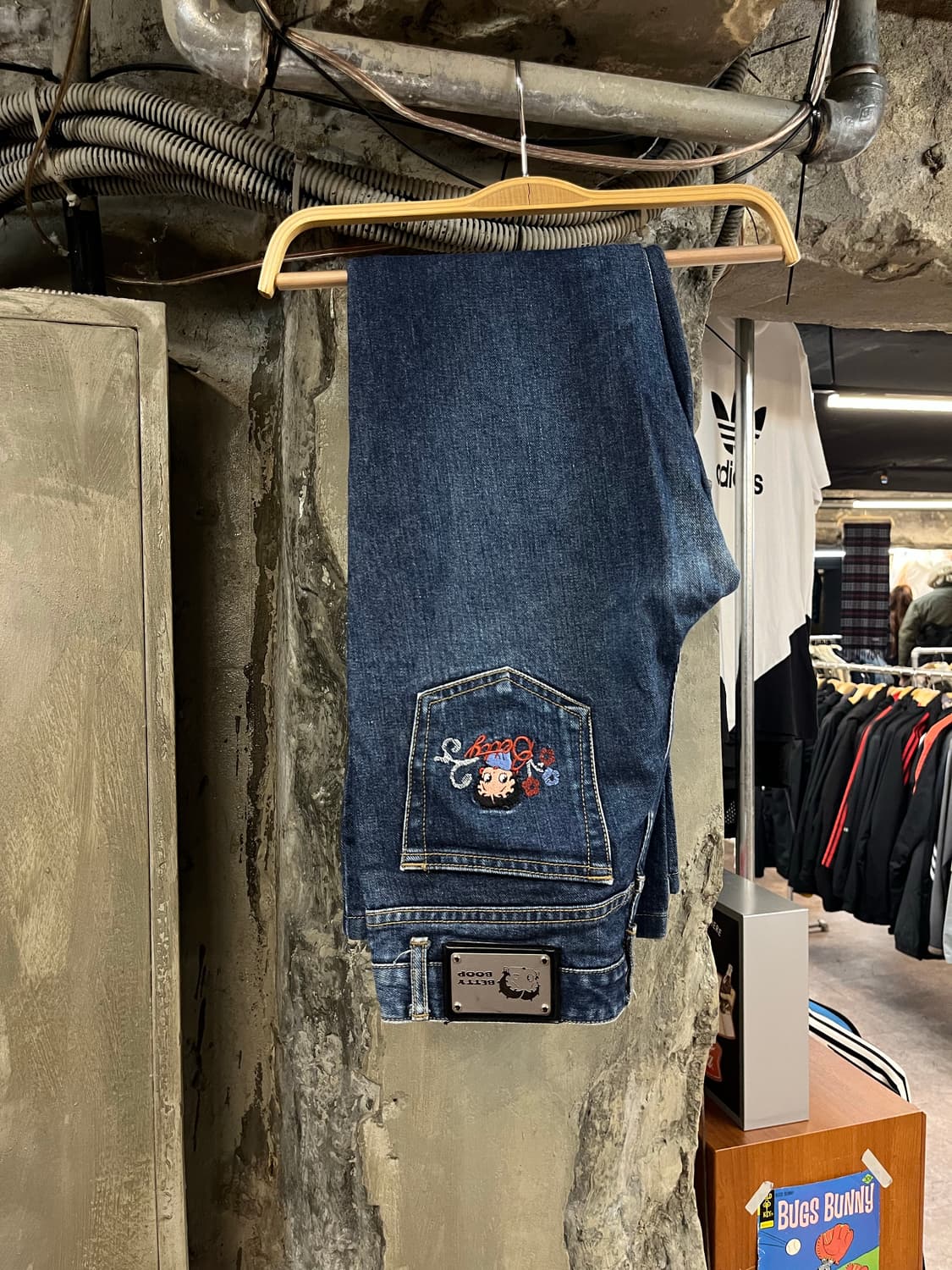 베티붑 자수 부츠컷 데님 팬츠 #csz2156 상품이미지1