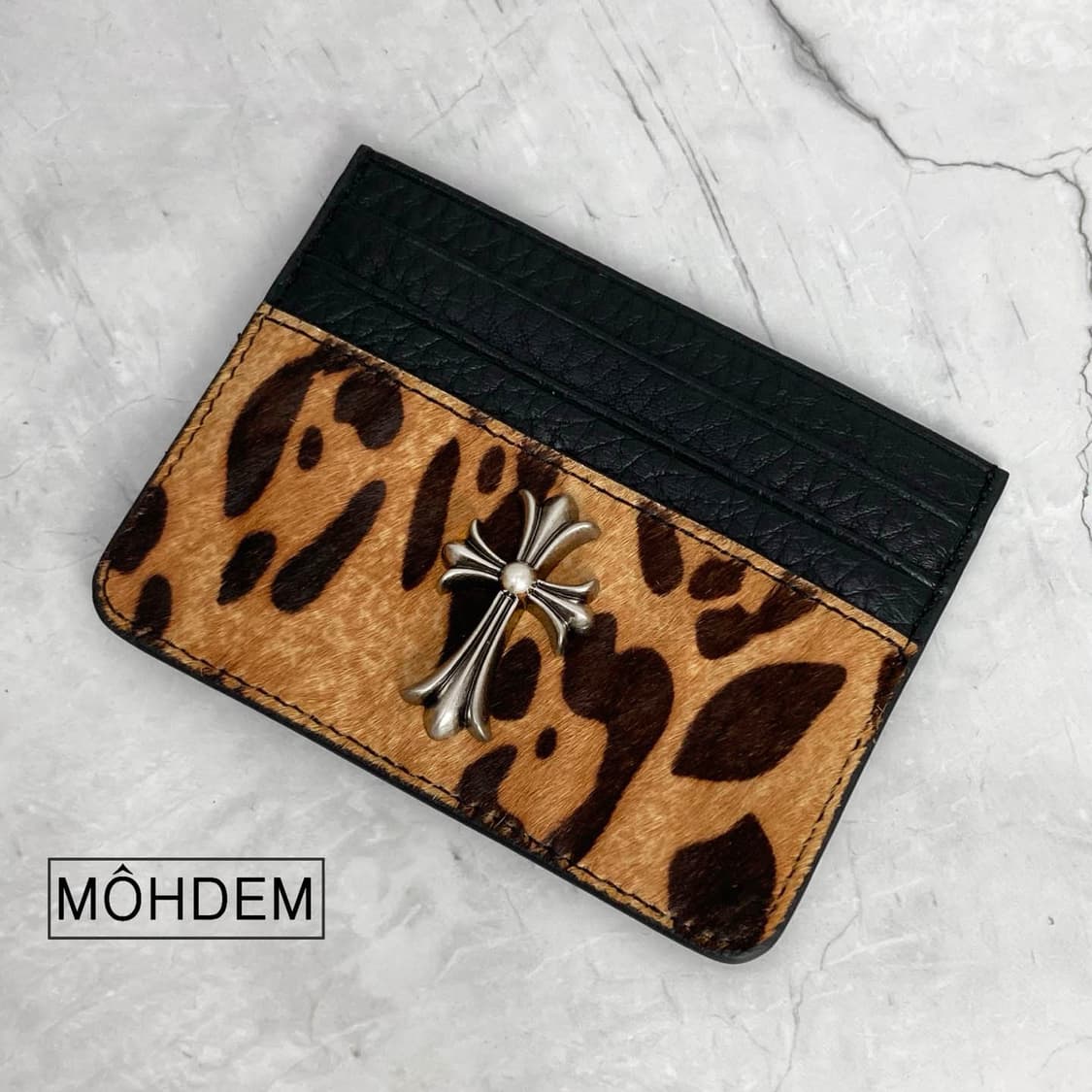 [Unisex]홀더 송치털 크롬 카드지갑 상품이미지1