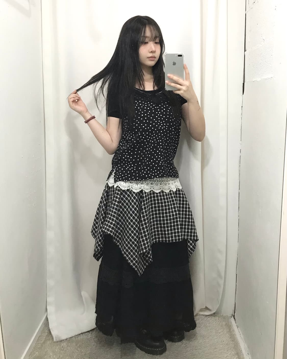 블랙 패턴 모리 코디 세트 🖤 상품이미지2