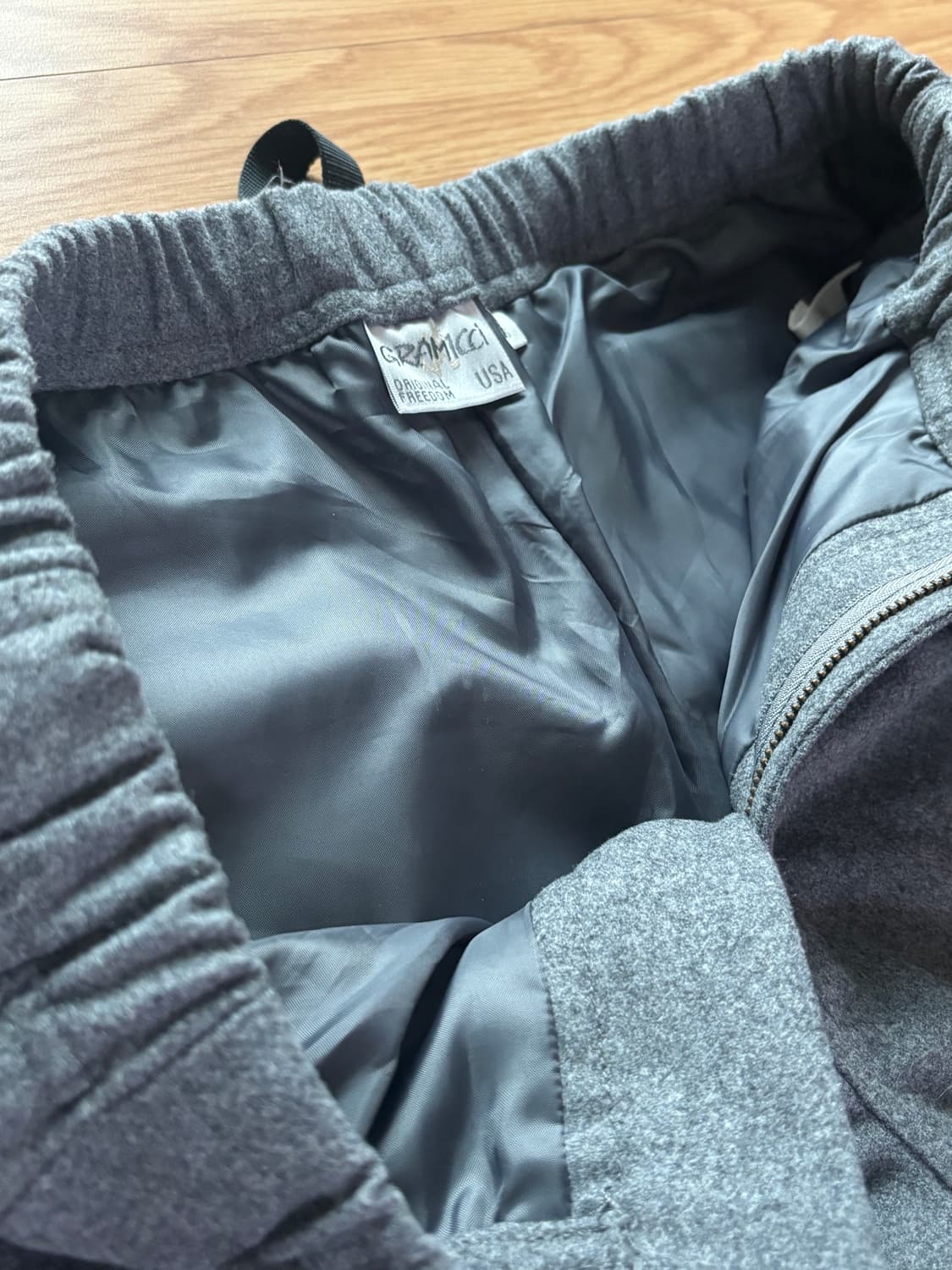 그라미치 울 팬츠 바지 그레이 M 상품이미지4