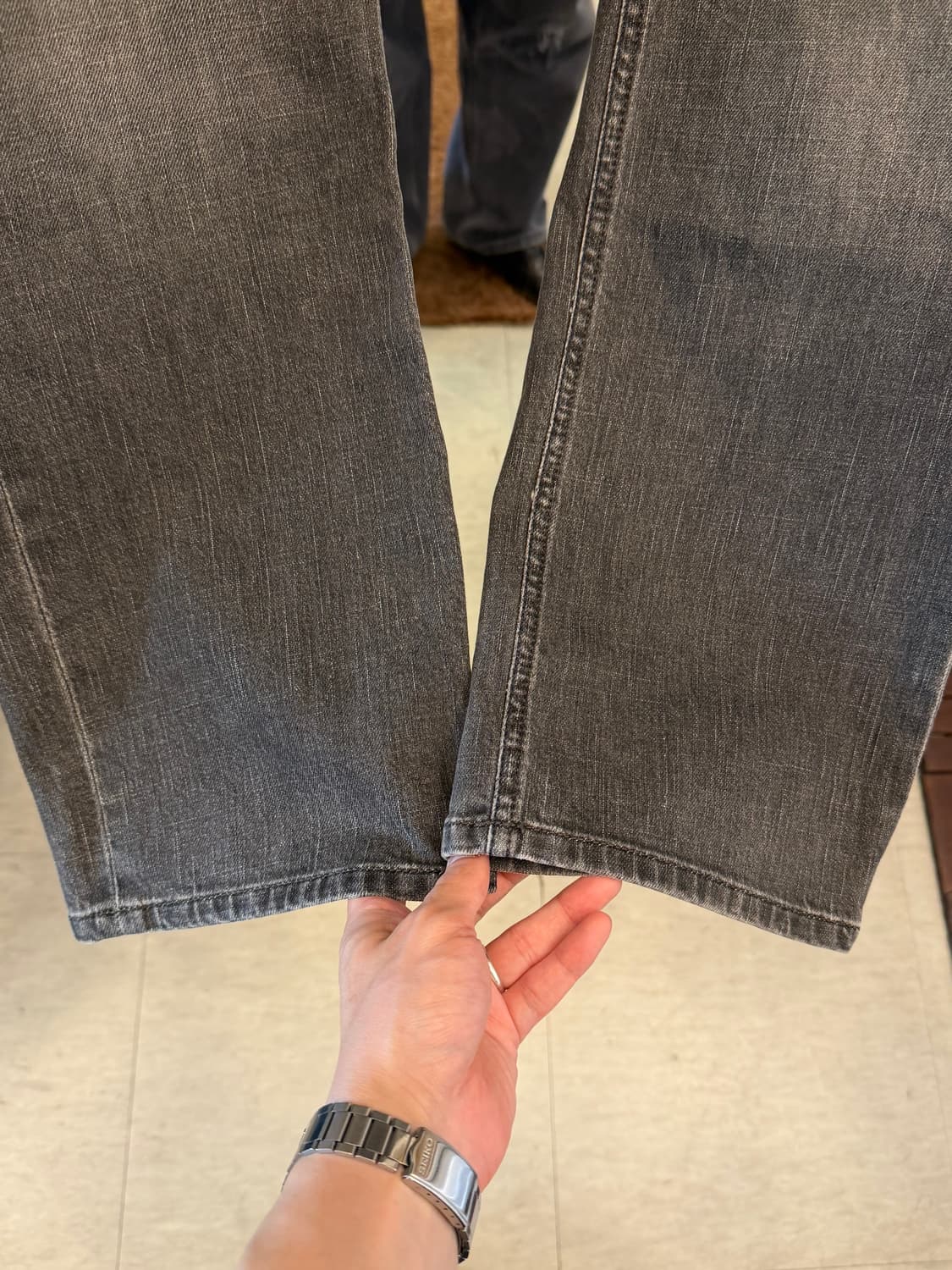00s Diesel 디젤 YARIK B 흑청 데님 팬츠 (33inch) 상품이미지4