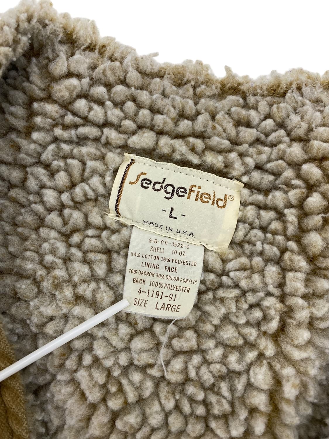 8-90's Sedgefield 코튼 쉐르파 베스트  상품이미지8