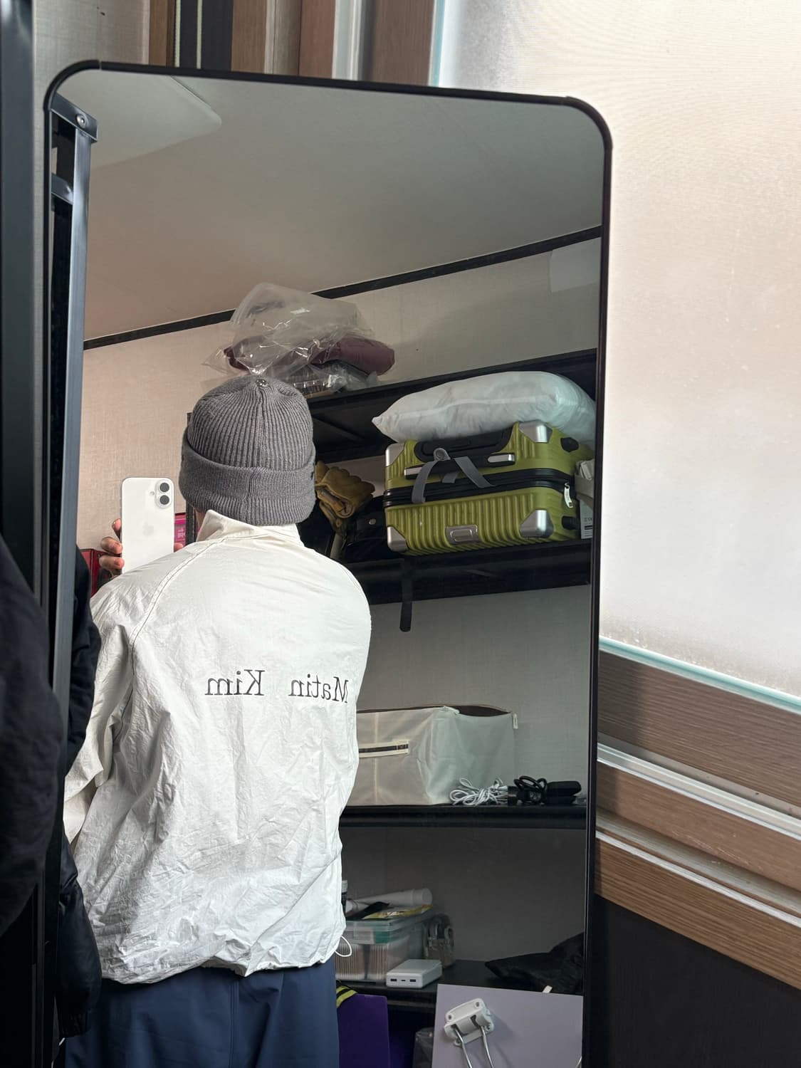 마뗑킴 로고 코팅점퍼 L 상품이미지1