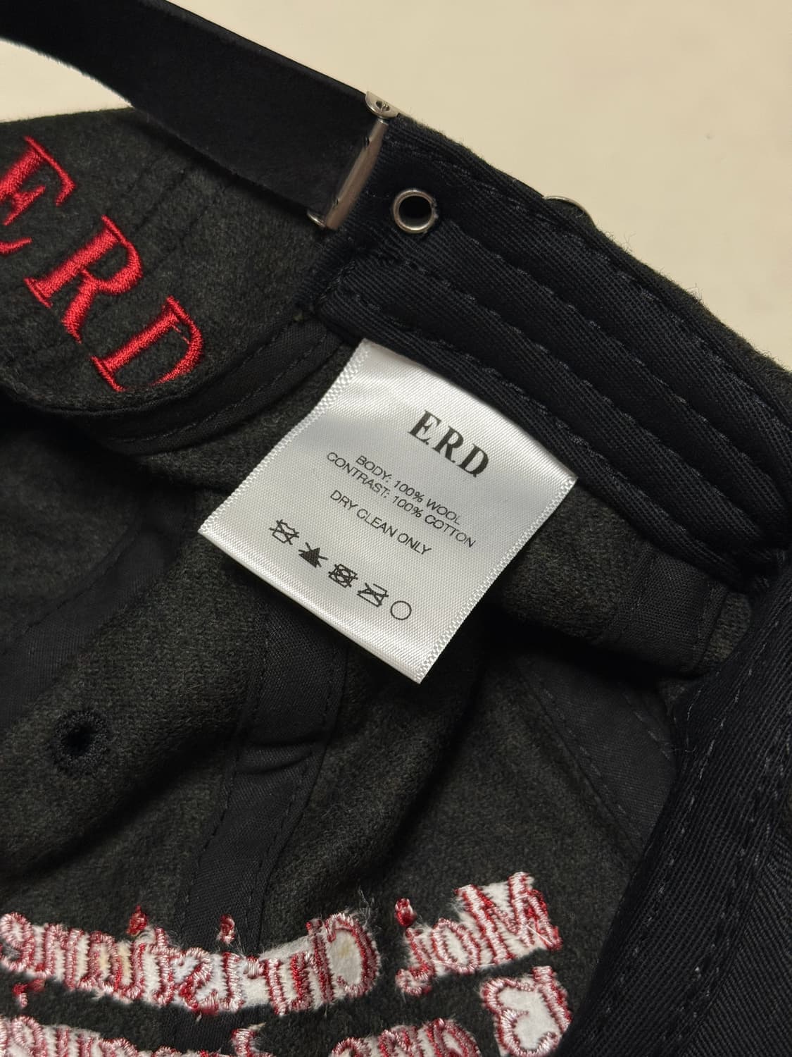 앙팡 리쉬 데프리메 레터링 캡 차콜 상품이미지3