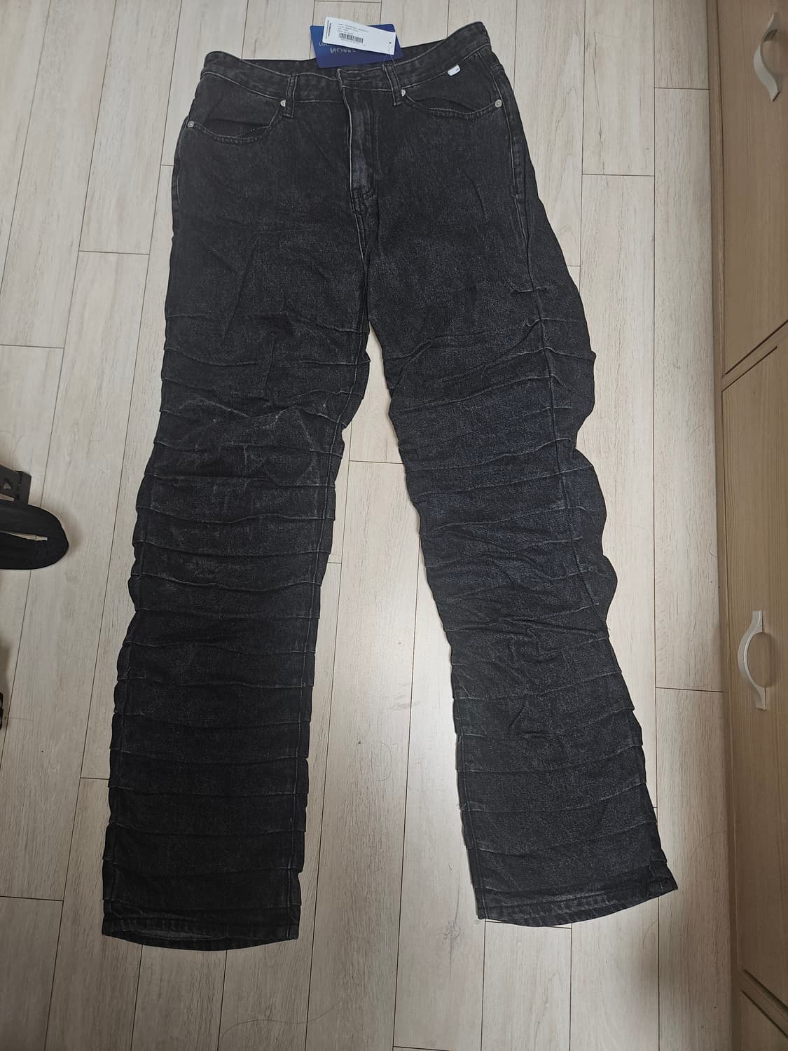 노매뉴얼 TW데님 워시드블랙 상품이미지3