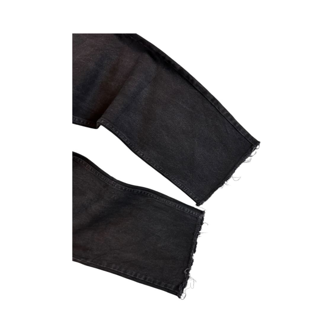 (XXL) 랭글러 릴랙스 핏 블렉 컷오프 데님 팬츠 BD-022 상품이미지4