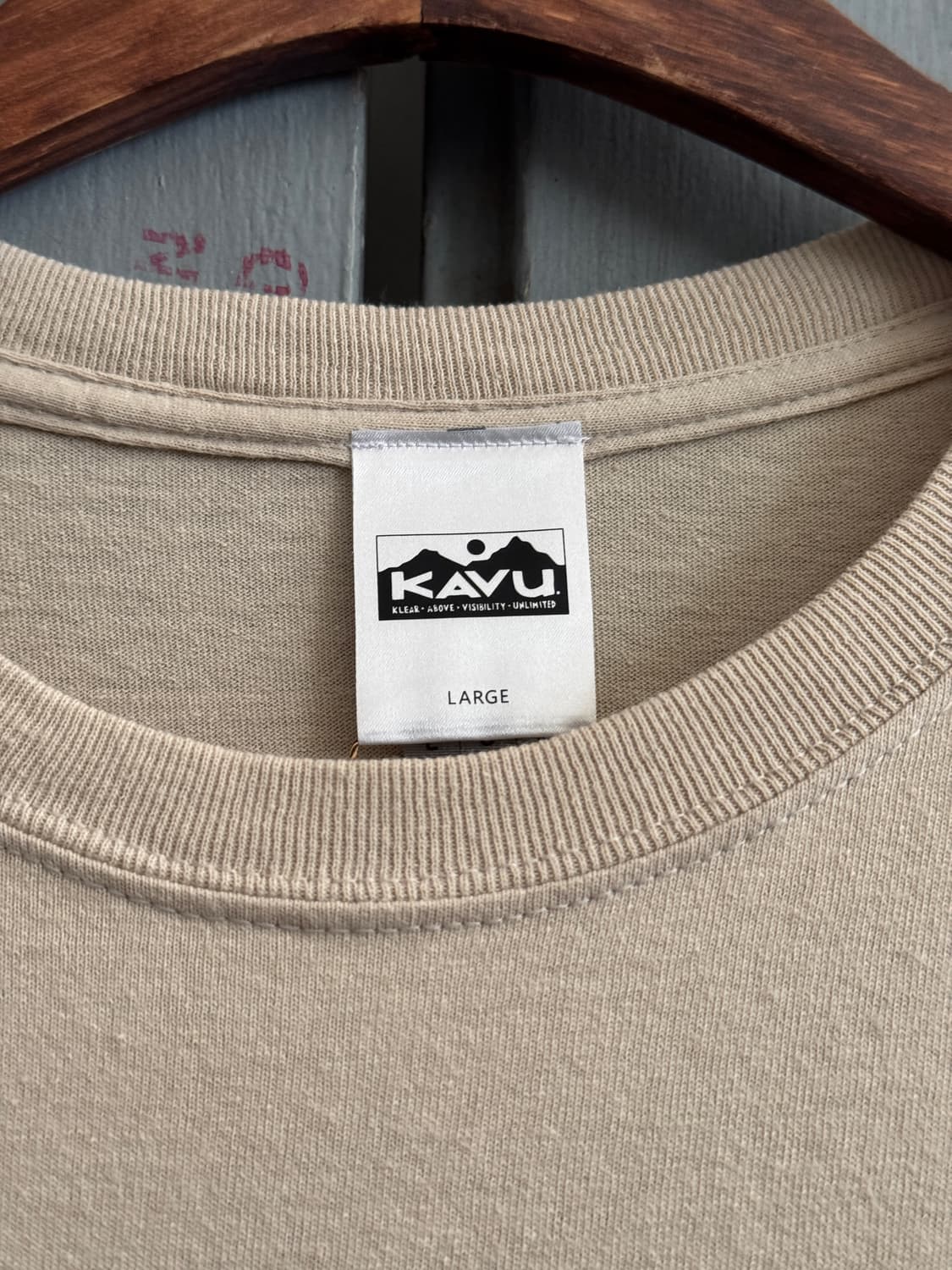 [L]KAVU 카부 재팬 마운틴 로고 티셔츠 상품이미지3