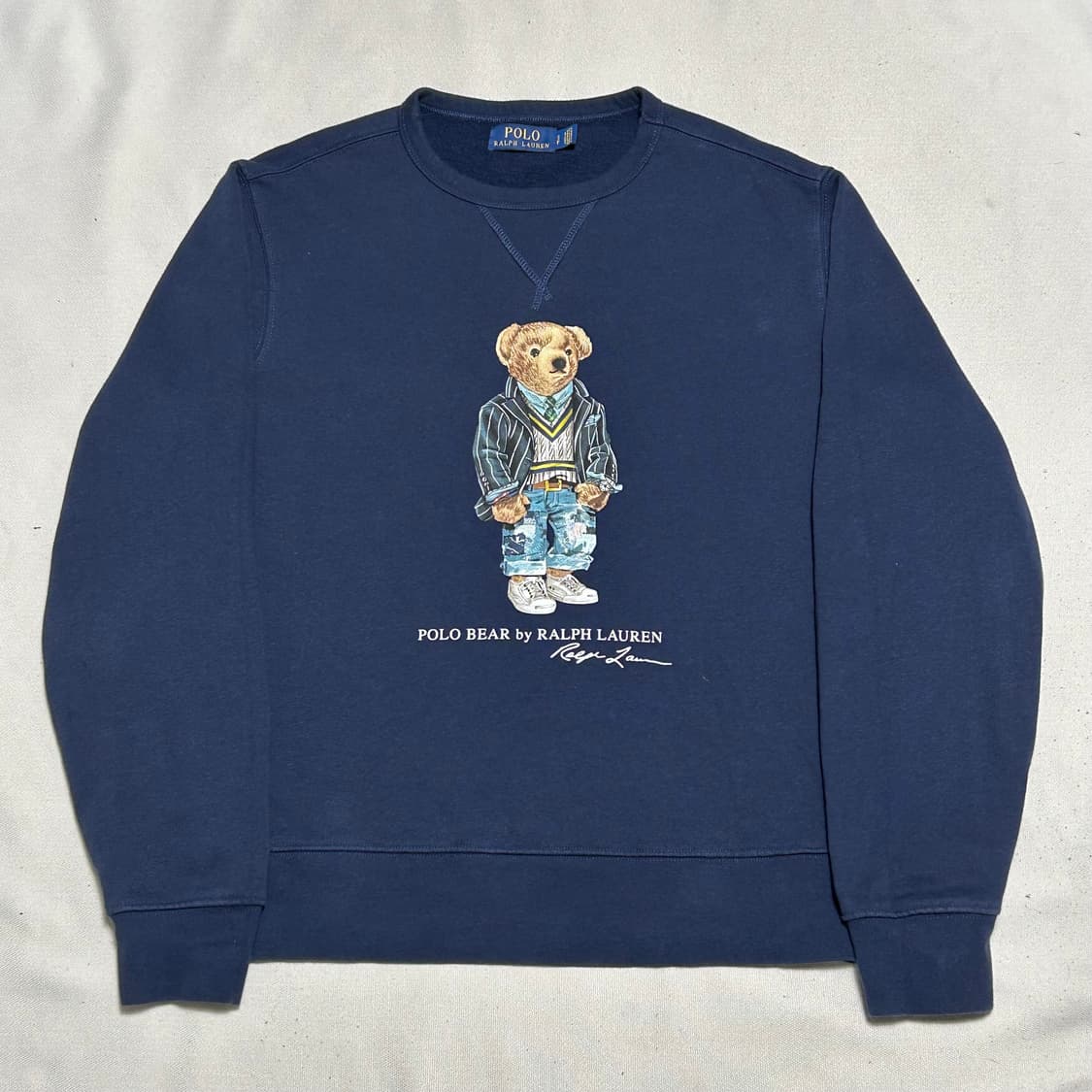 S 폴로랄프로렌 폴로베어 네이비 기모 맨투맨 상품이미지2