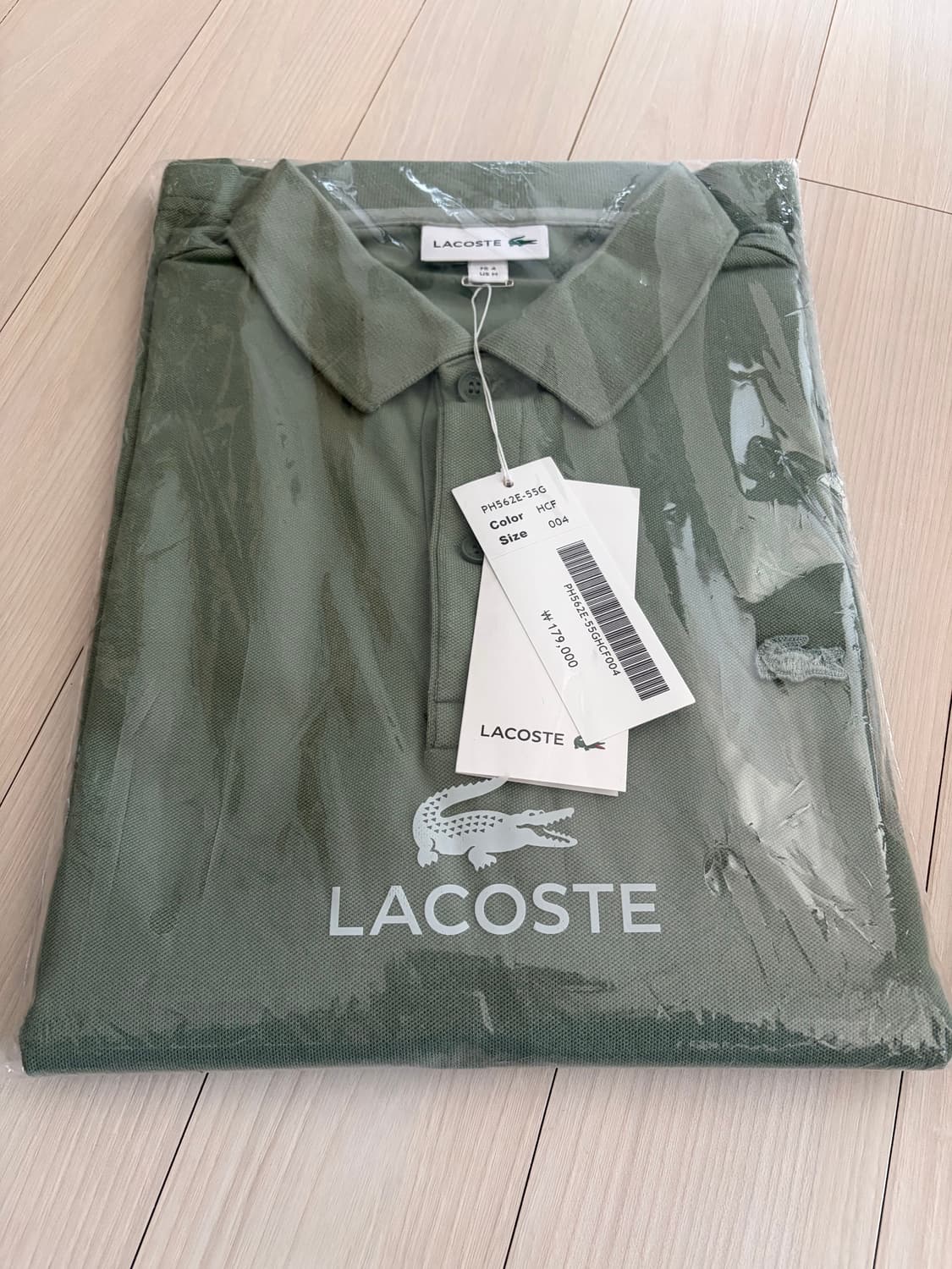 미개봉 라코스테 컬러크록 폴로 피케티 반팔100 다크카키 상품이미지2