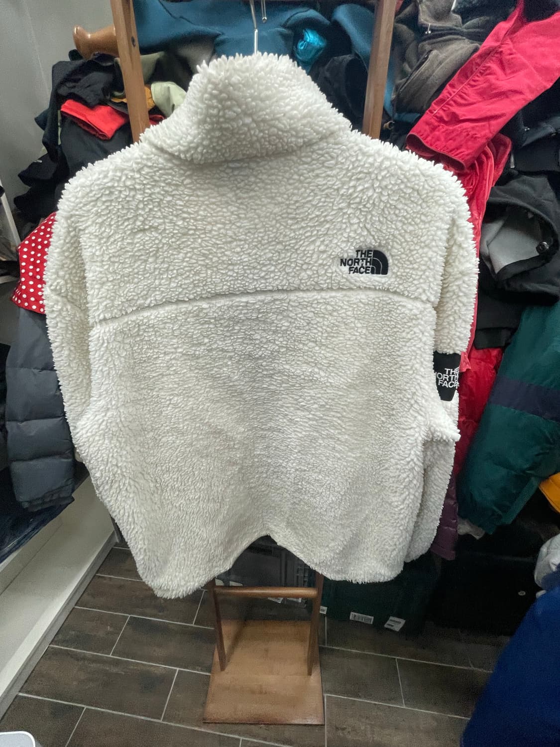 노스페이스 아이보리 뽀글이 플리스 자켓2xl 상품이미지7