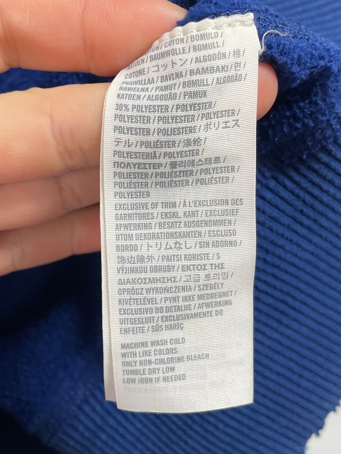 아베크롬비 코발트 블루 사이드 후드집업 (on.339)    상품이미지4