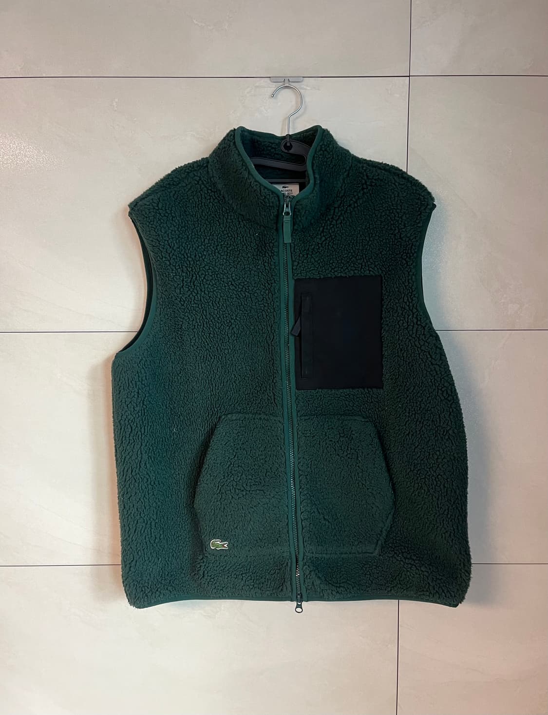 라코스테 그린 뽀글이 플리스 조끼 [L] 상품이미지1