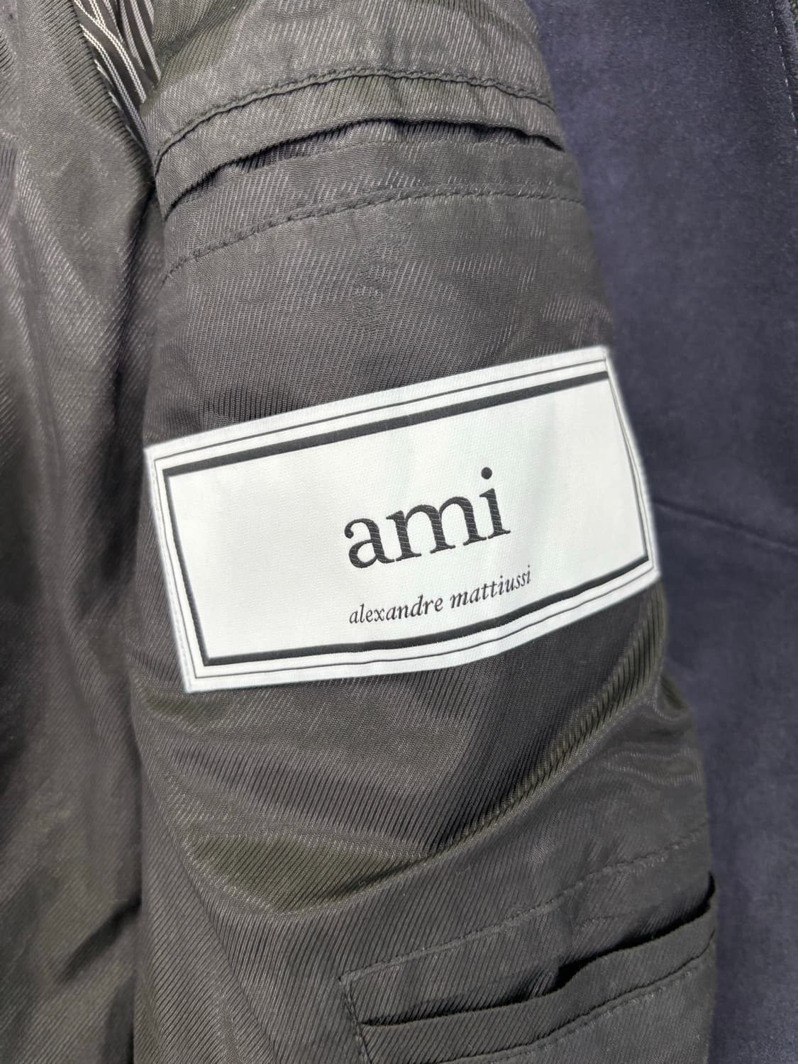 아미 스웨이드 블루종 자켓 네이비 상품이미지5