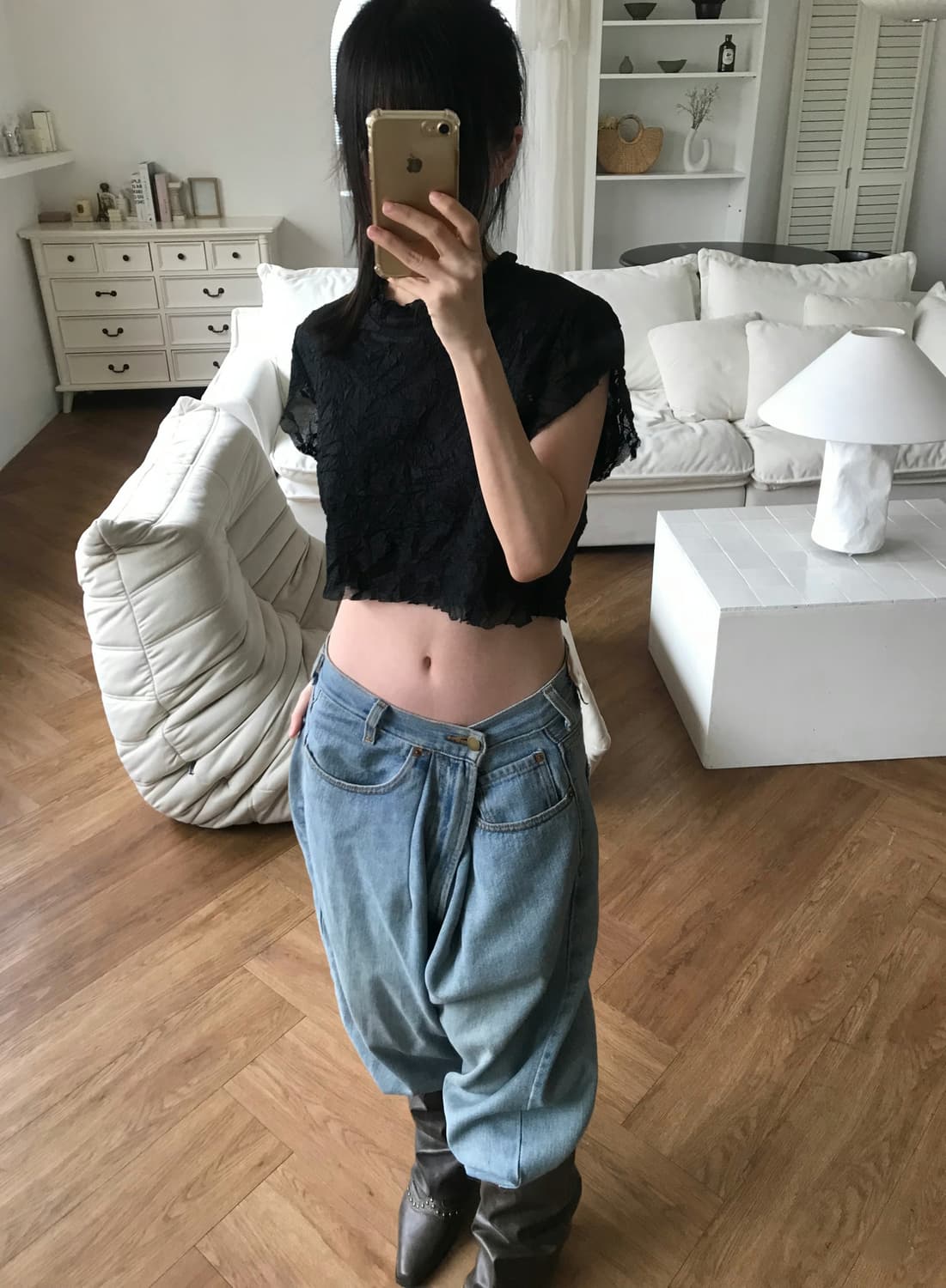 vintage black top 상품이미지2