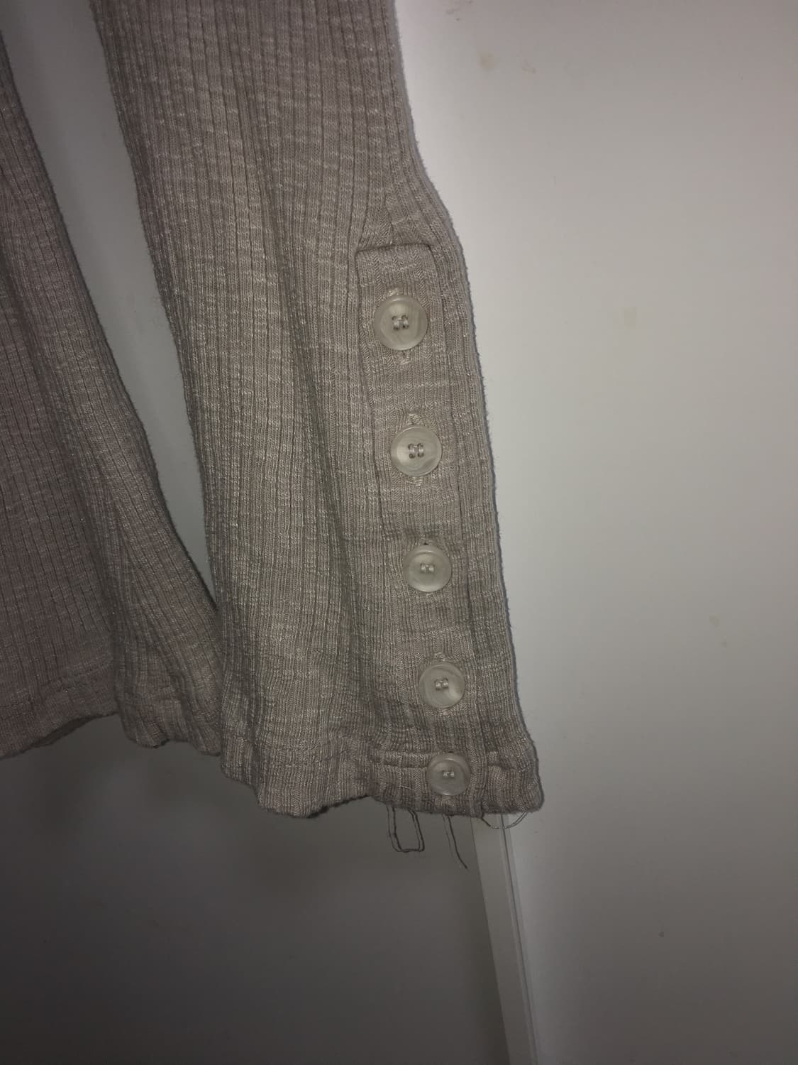 Light purple buttoned bootscut leggings 상품이미지2