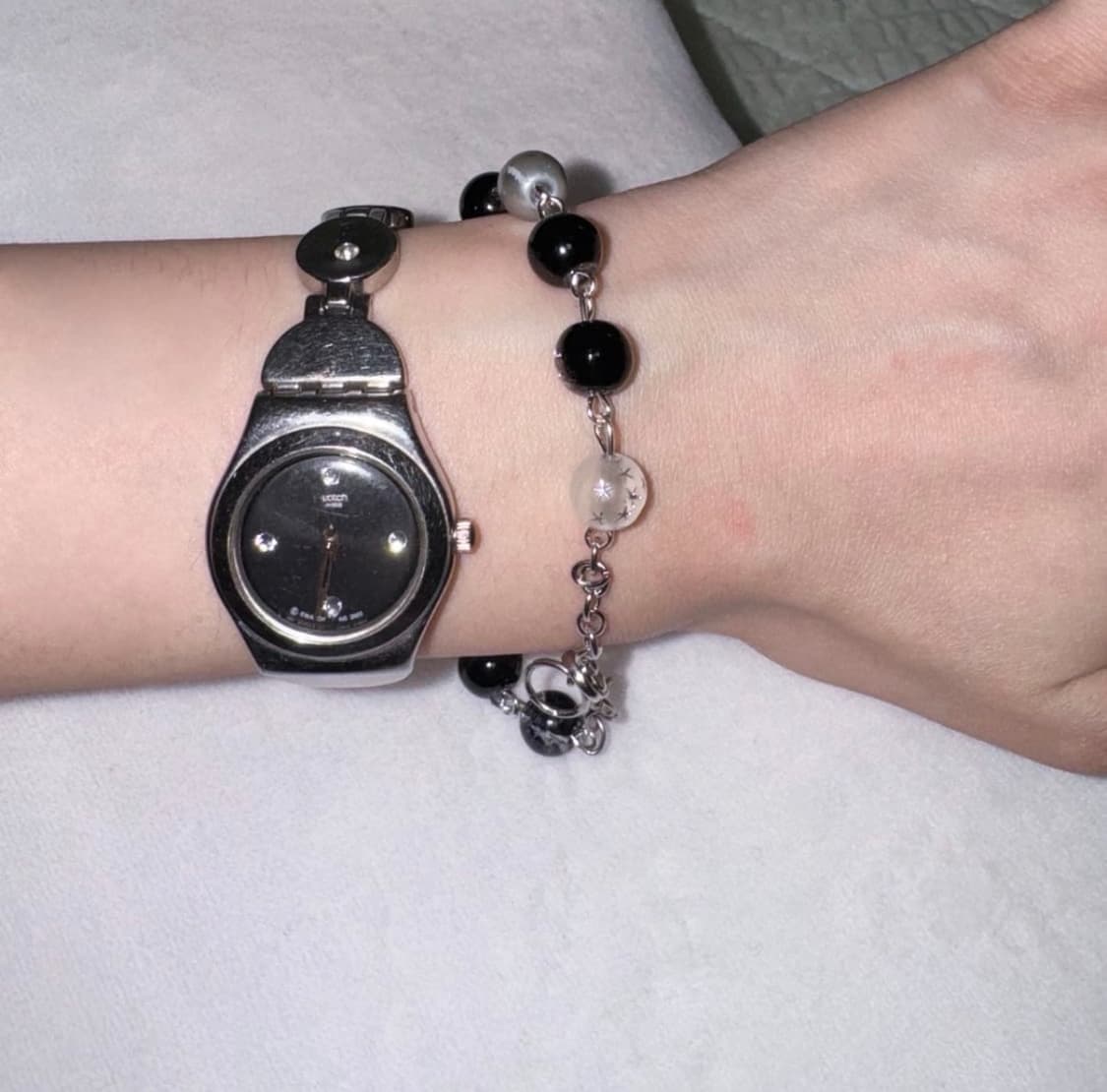 Swatch 투웨이 빈티지 목걸이 펑크 시계 고스펑 32 크 로리 히메갸 상품이미지3