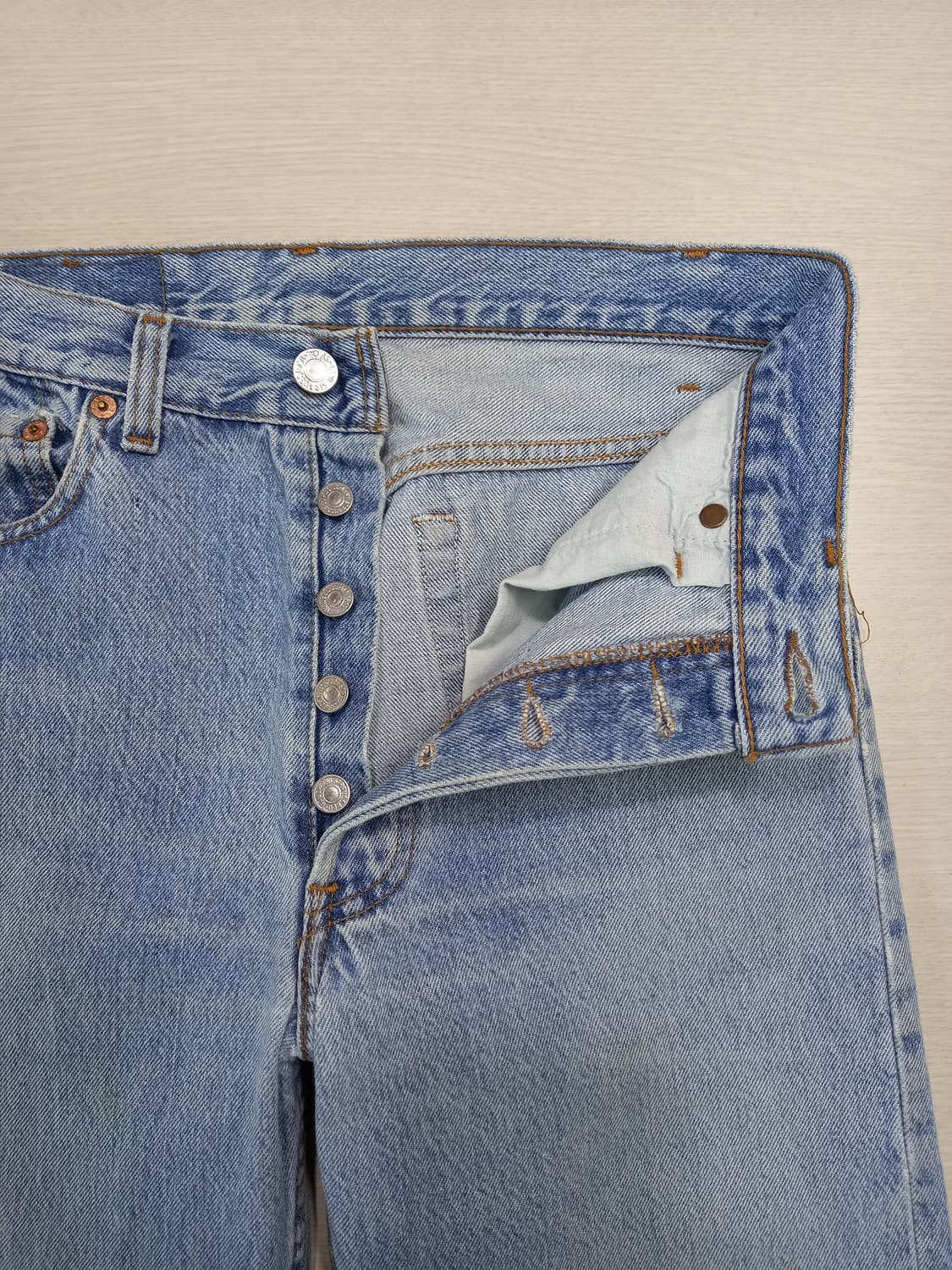 28 91's 리바이스501 USA 일자진 연청 28-922 상품이미지7