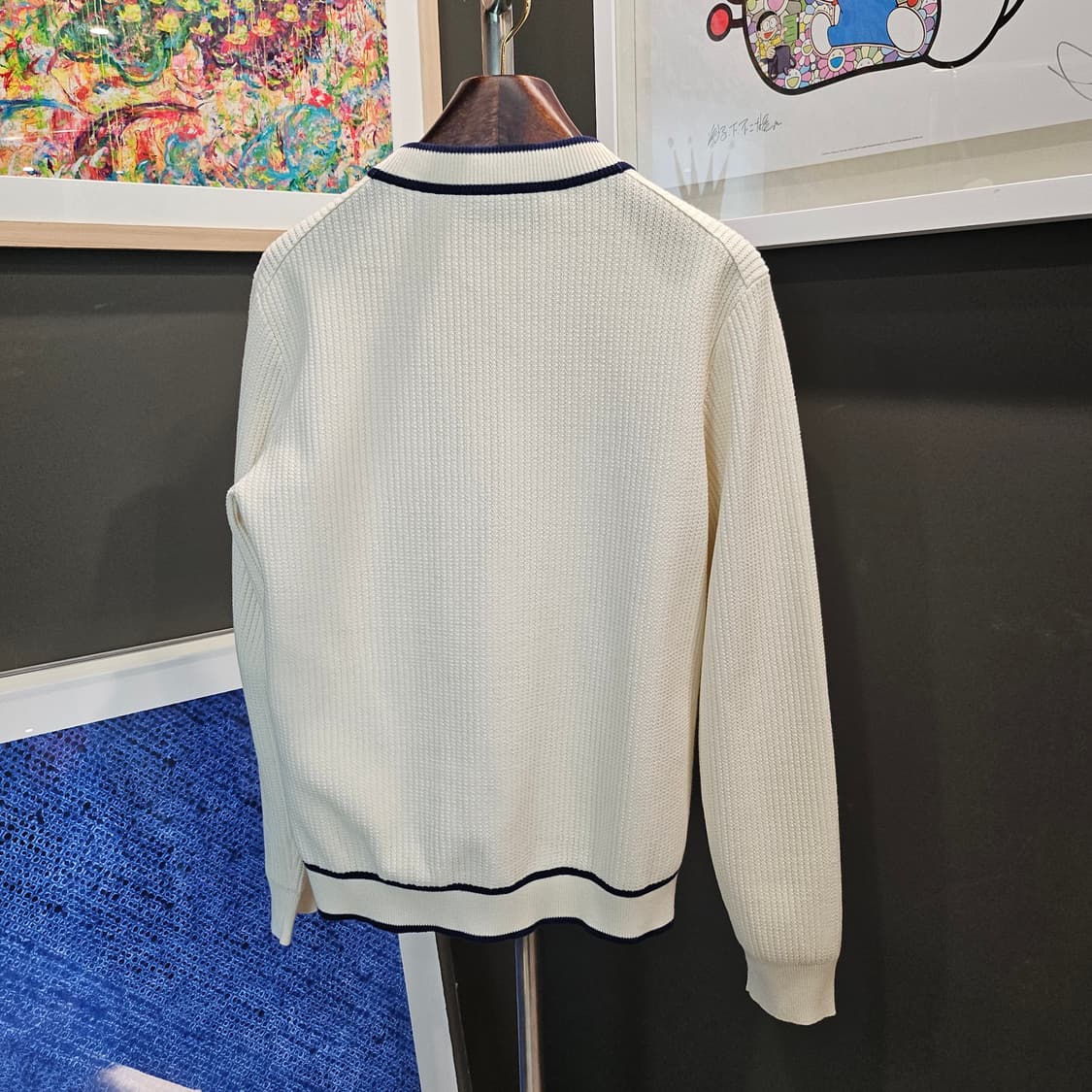 구찌(Gucci) 리브드 코튼 울 블렌드 가디건 상품이미지4