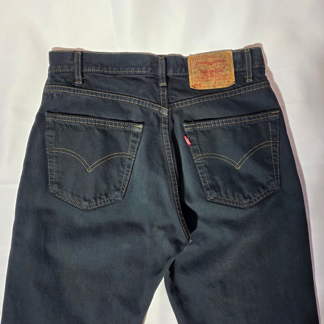 [W32L34]00s 리바이스 505 블랙 데님 팬츠 상품이미지8