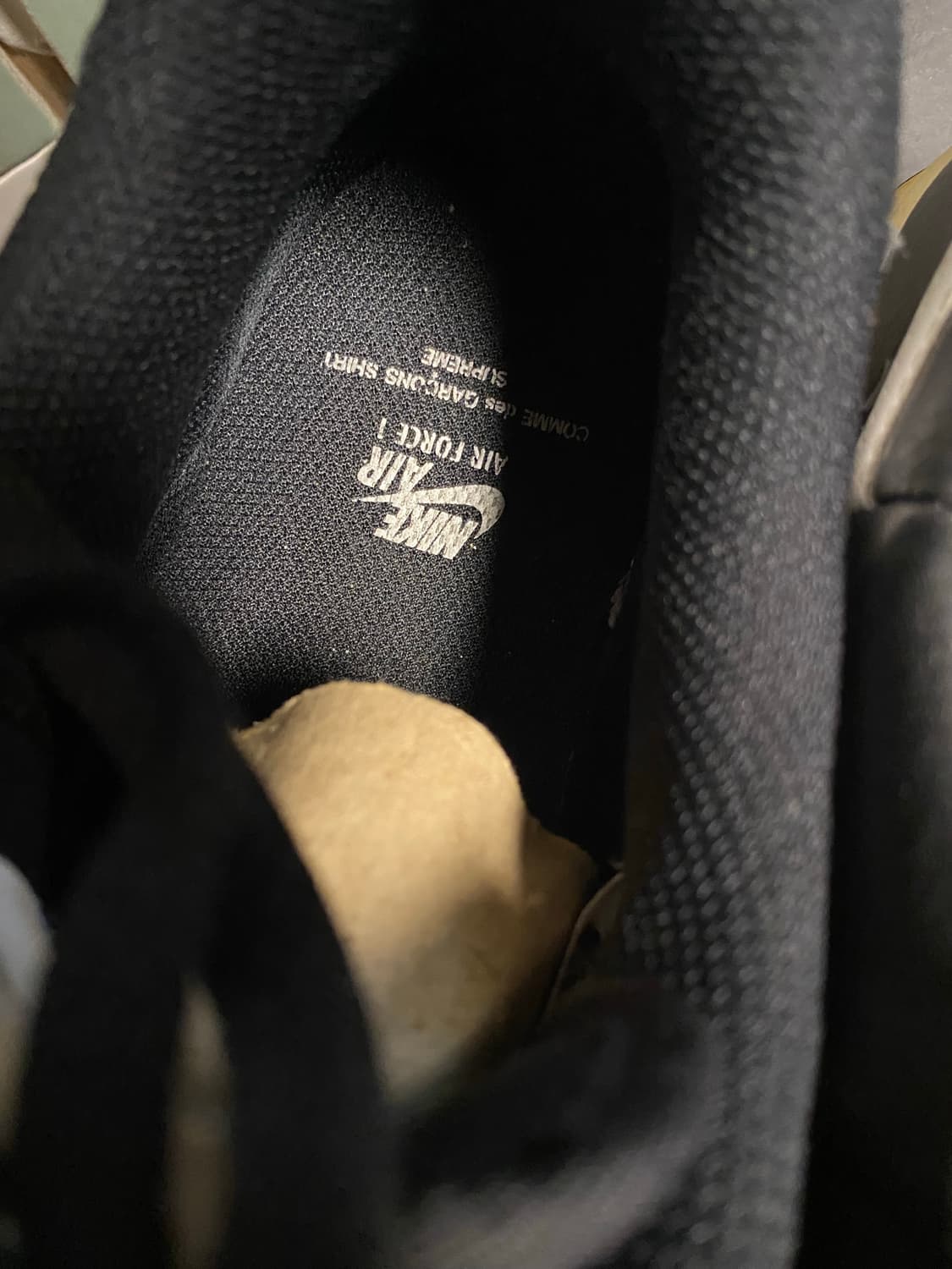 나이키 슈프림 꼼데가르송 에어포스1 상품이미지2