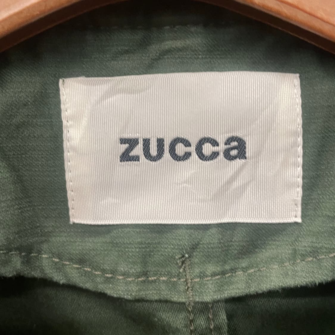 ZUCCA 주카 밀리터리 카모 패턴 패치 워크 넥리스 퍼티그 자켓  상품이미지8