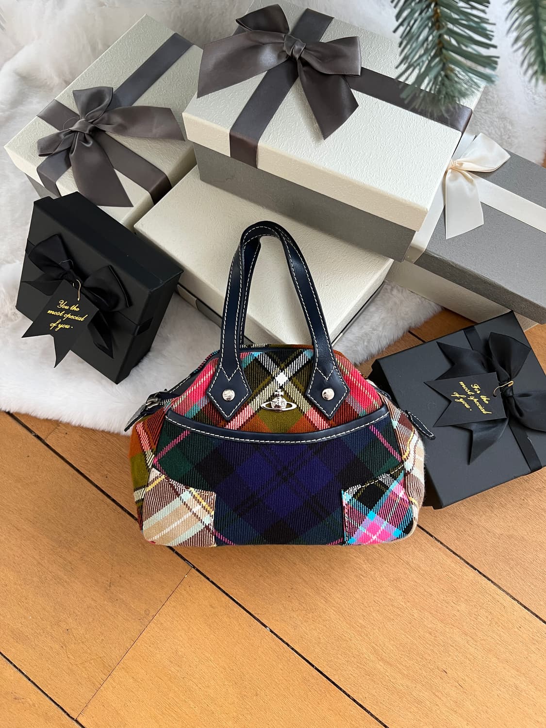 비비안웨스트우드 미니 야스민 토트백 상품이미지1