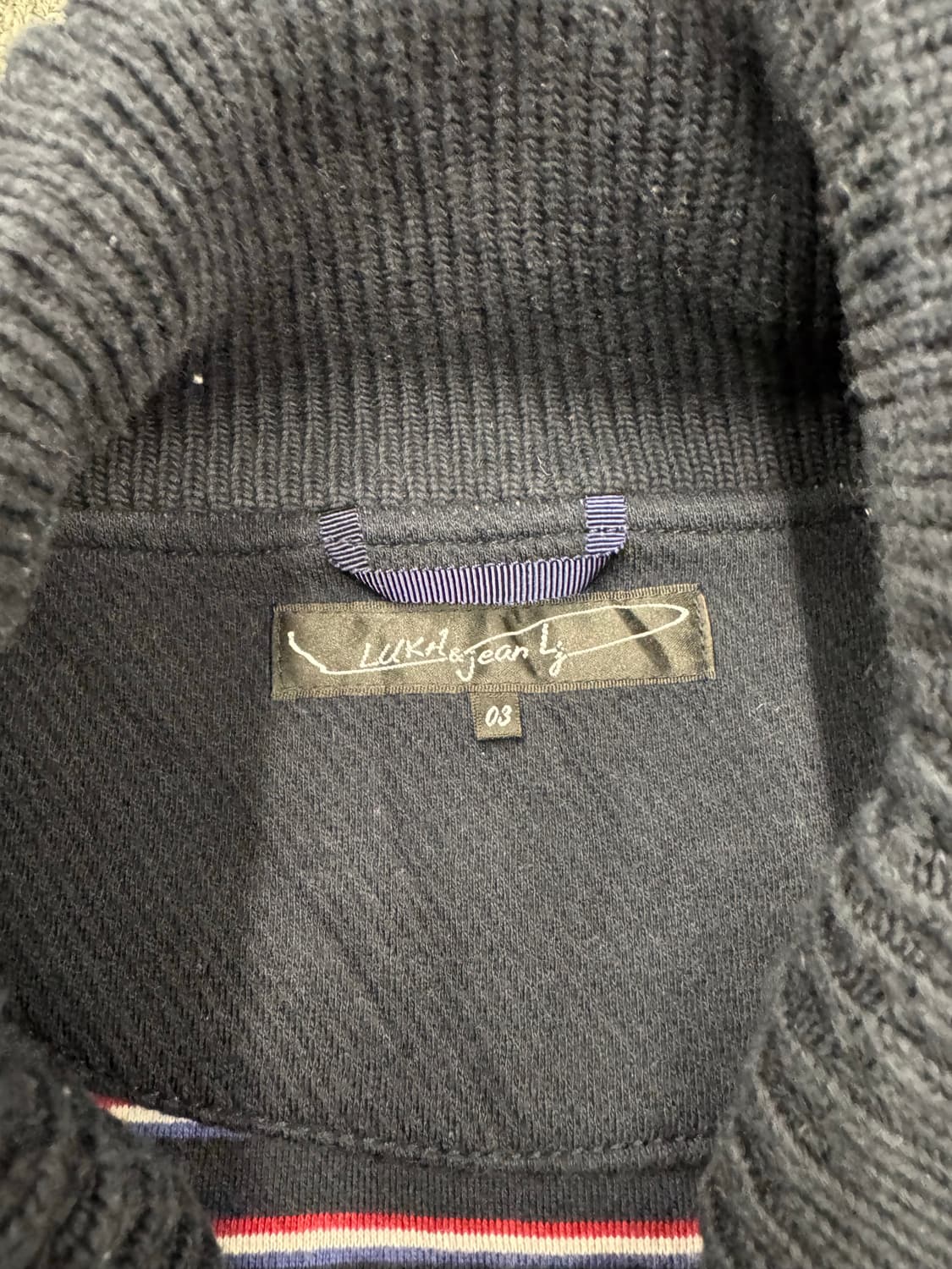 3)LUKA&Jean Ly 빈티지 자수 네이비 집업 자켓 상품이미지3