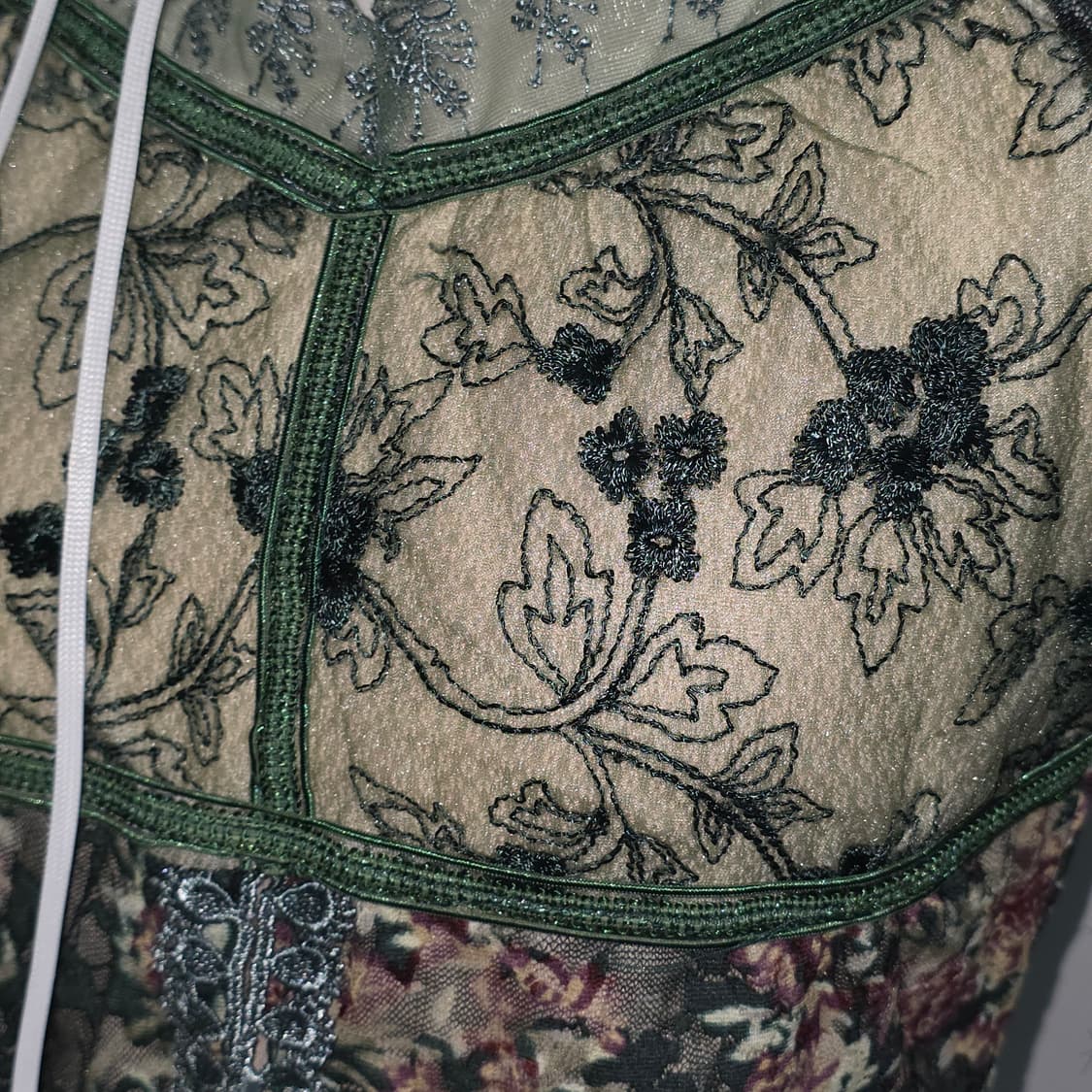 보헤미안 앤틱 로코코 모리걸 코르셋 레이스 블라우스 상품이미지3