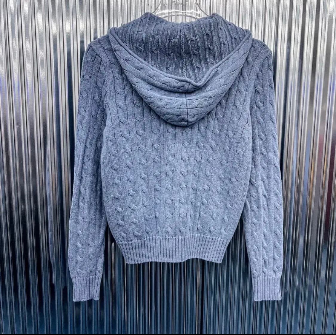 폴로랄프로렌 코튼 케이블 후드 니트 집업 상품이미지7