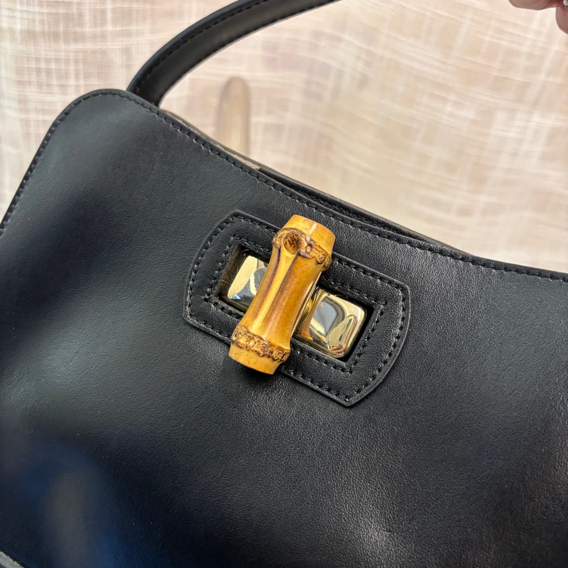 정품 뀌흐앤로즈 뱀부 미니백     상품이미지8