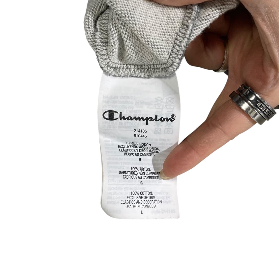 챔피온 그레이 후드집업 상품이미지4