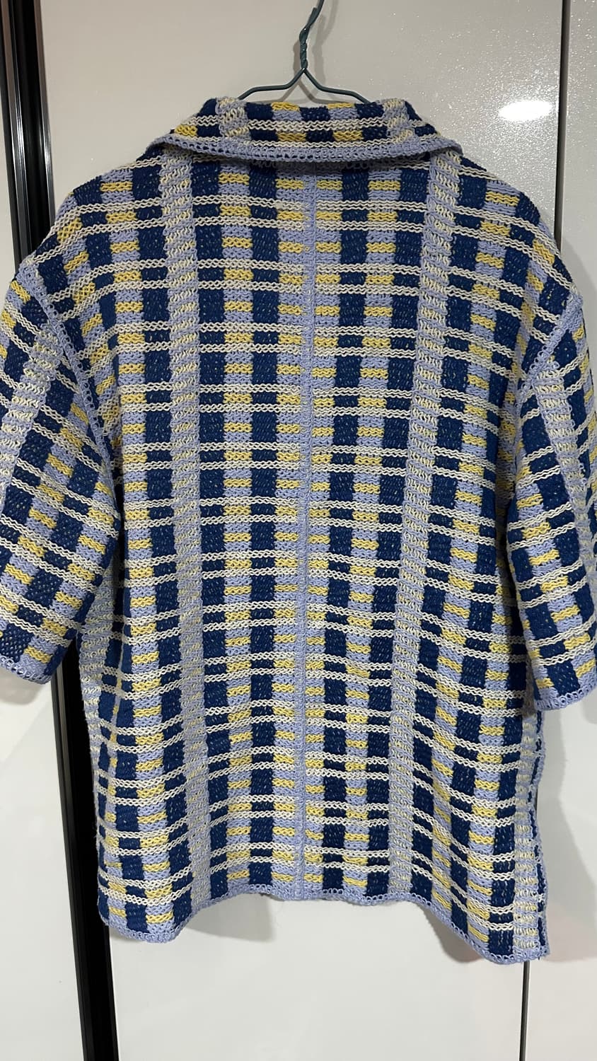 자라 패턴 니트 반팔셔츠 M 상품이미지4