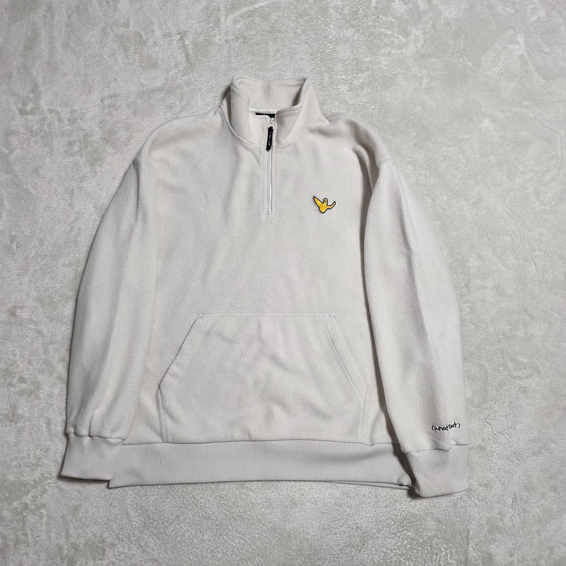 (XL)와릿이즌 반집업 플리스 맨투맨 상품이미지1