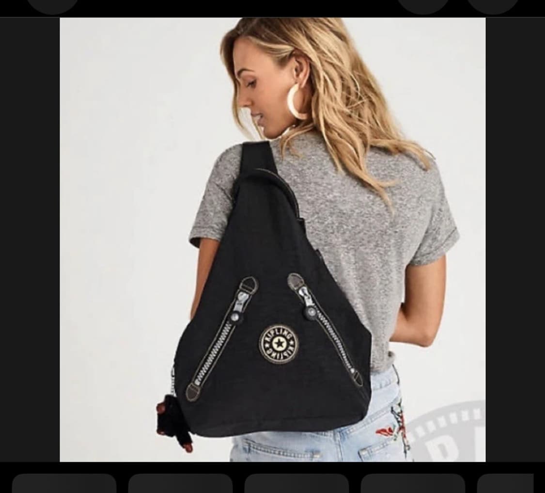 y2k 키플링 슬링백 블랙  상품이미지1