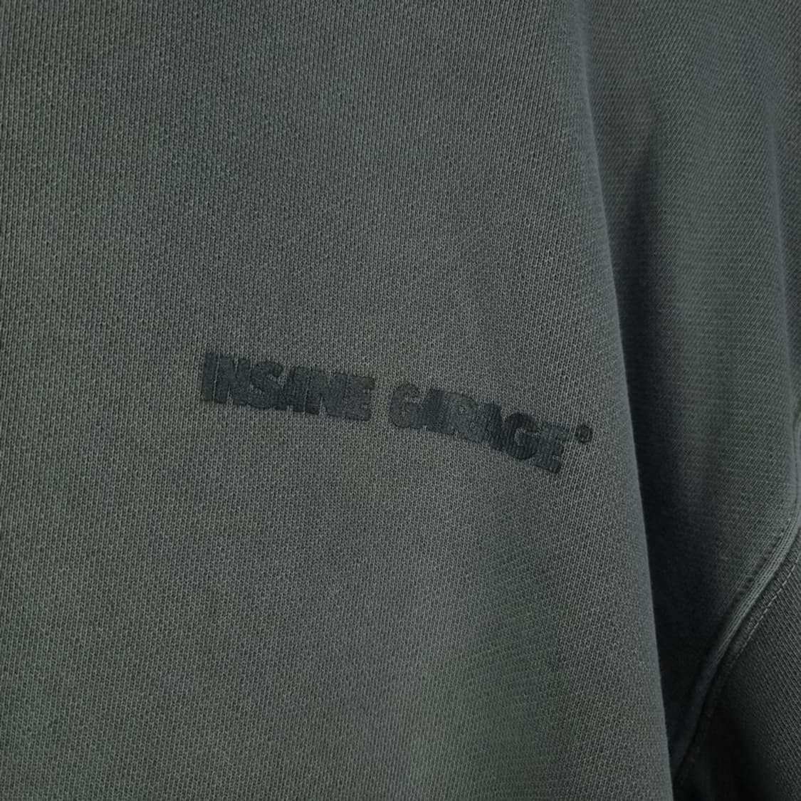 [인세인개러지] 플레임 프린팅 오버핏 피그먼트 맨투맨 챠콜 M19150 상품이미지7