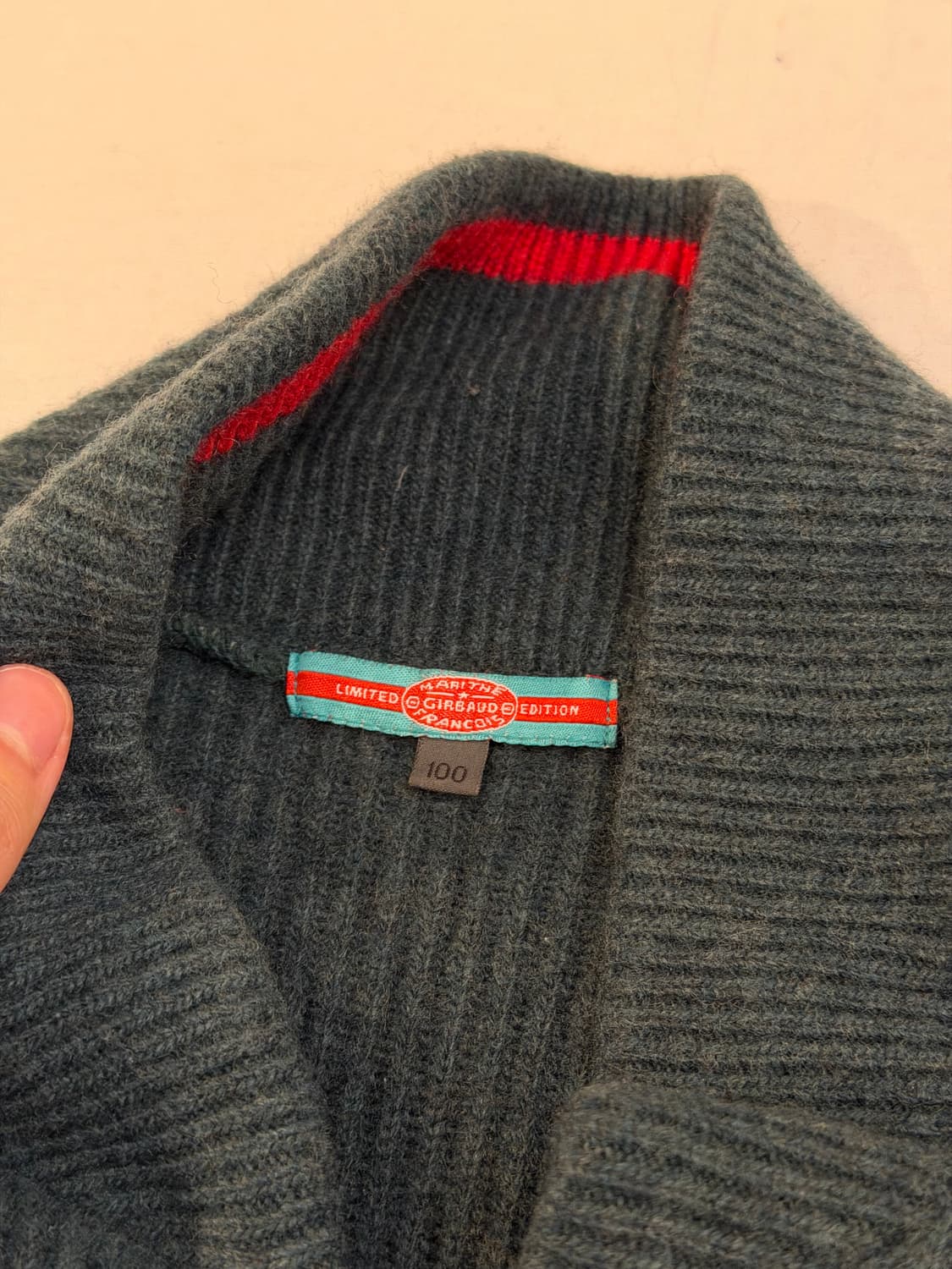 00s OG 마리떼 프랑소와 저버 하프집업 니트 딥그린 상품이미지4