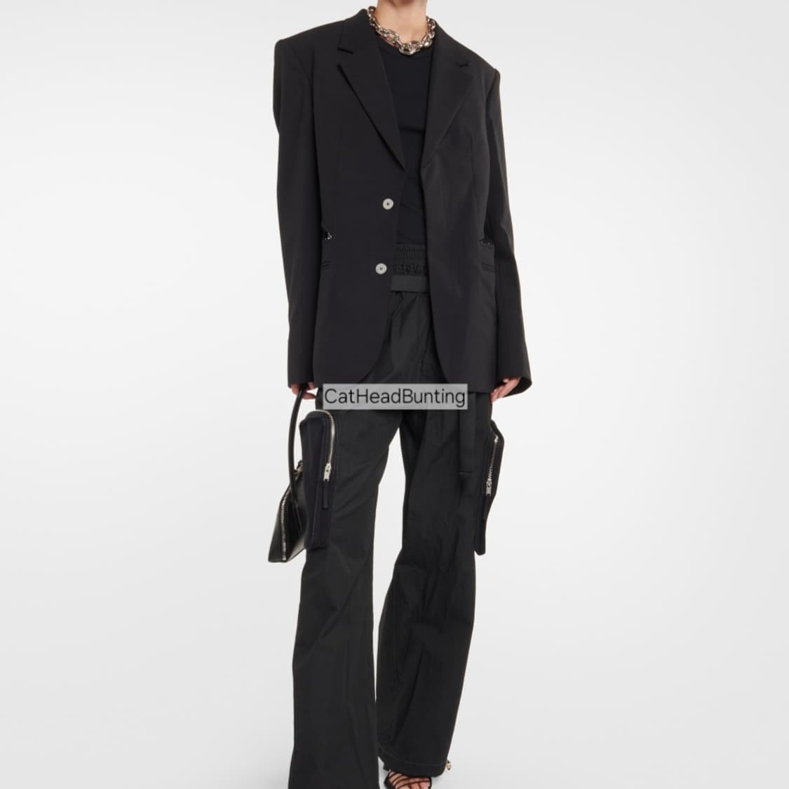 UNISEX 핀터깔 볼드 할로우 체인 목걸이 새상품 상품이미지3