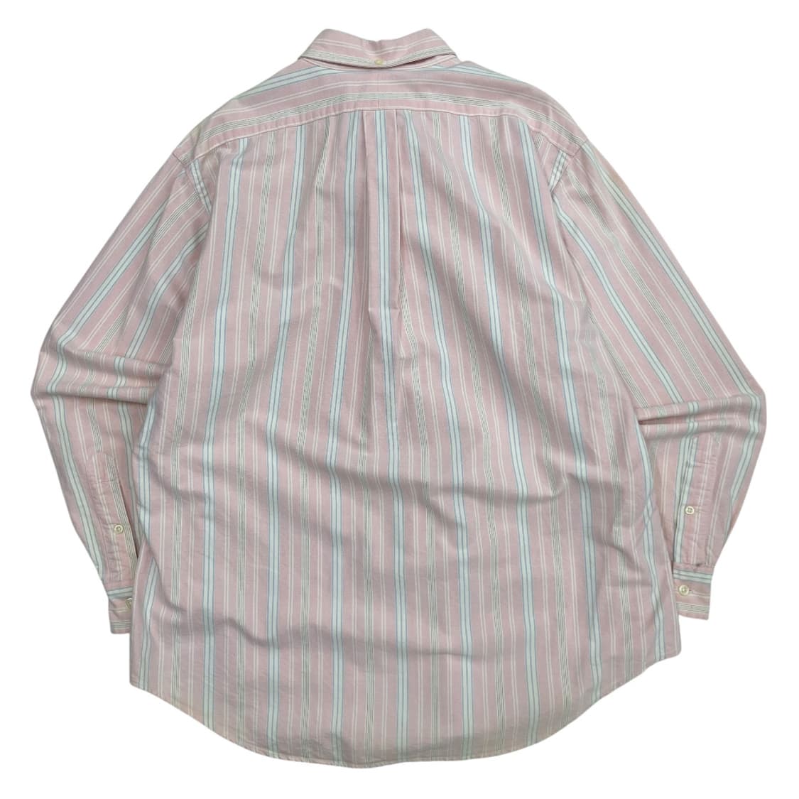  폴로 랄프로렌 옥스포드 화이트 스트라이프 딸기우유맛 셔츠 L 상품이미지3